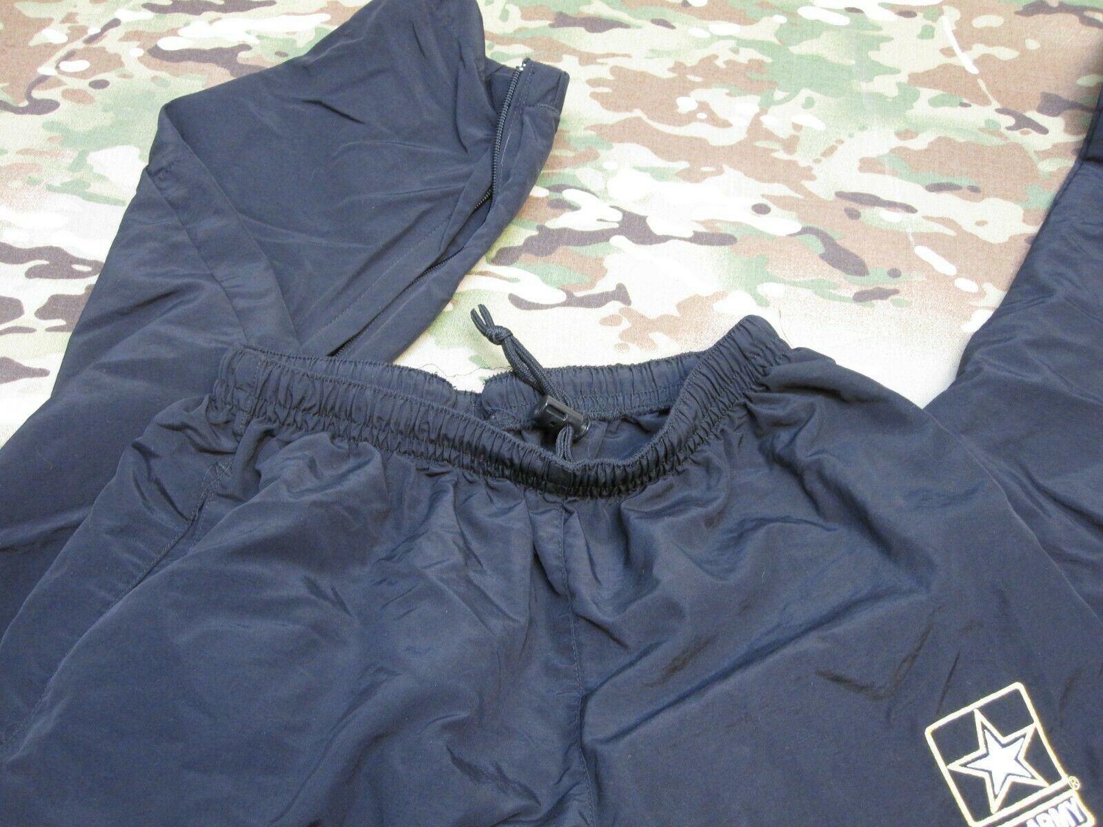 US ARMY LOGO BLACK YELLOW/GOLD PT PANTS COLD WEATHER BOTTOMS PTs TROUSER (Used)