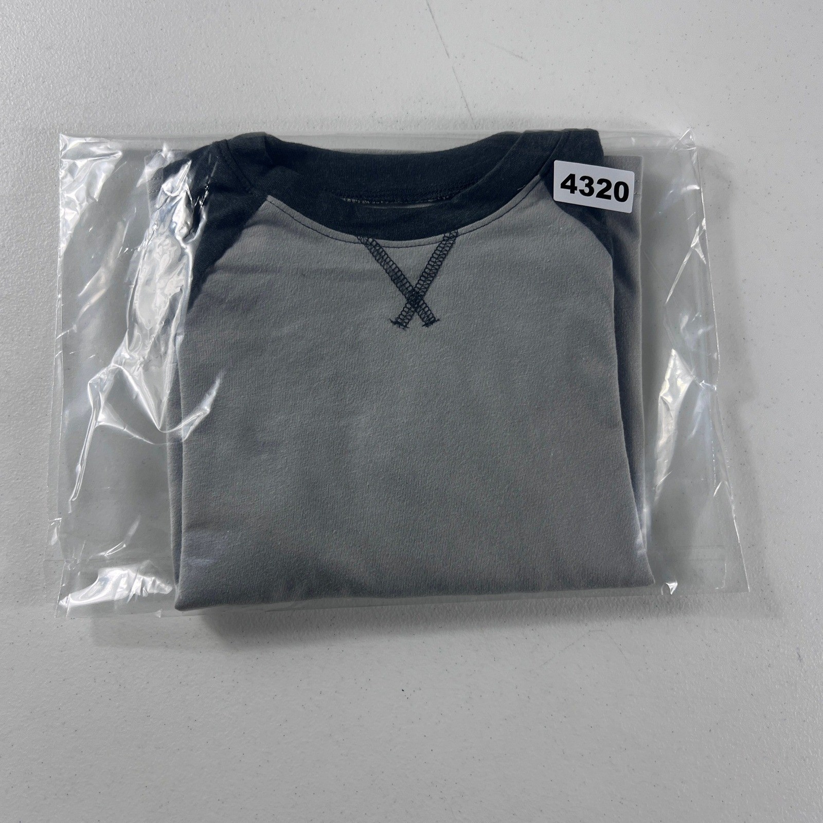 Jumping Beans Boys 4T Raglan Baseball Essential Tee Silver Ash Gray BJ53K101KS