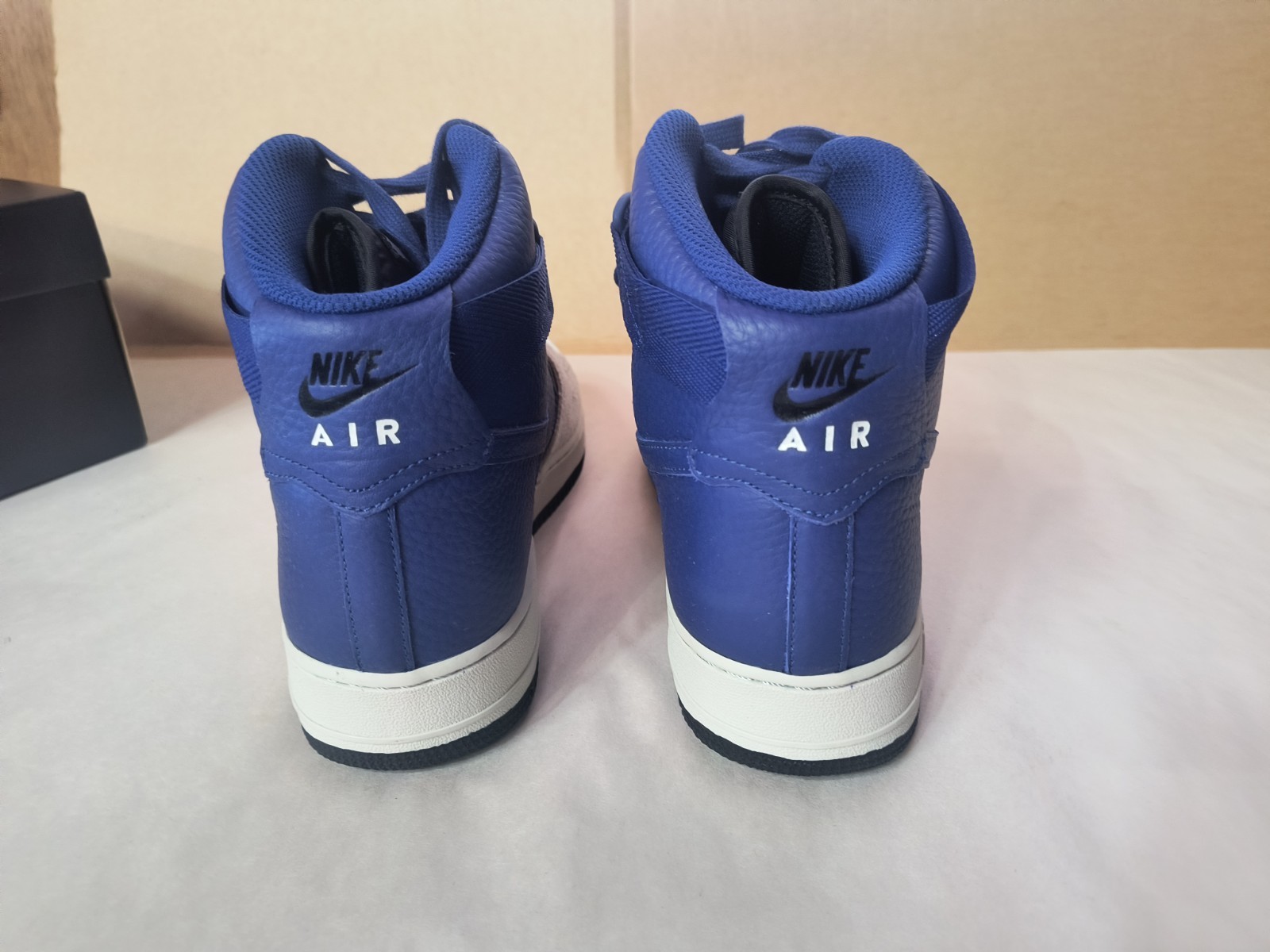 NEW Nike Air Force 1 High 07 Lv8 Platinum Deep Royal Blue 806403 009 NIB Sz 10.5