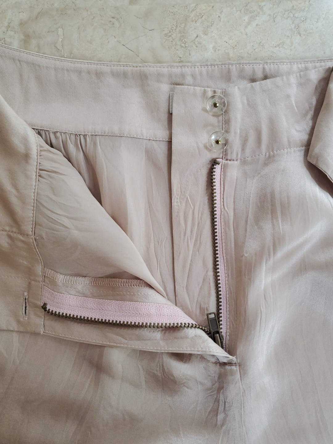 SEE by CHLOE SILK Shorts US Sz 6 Dusty Pink