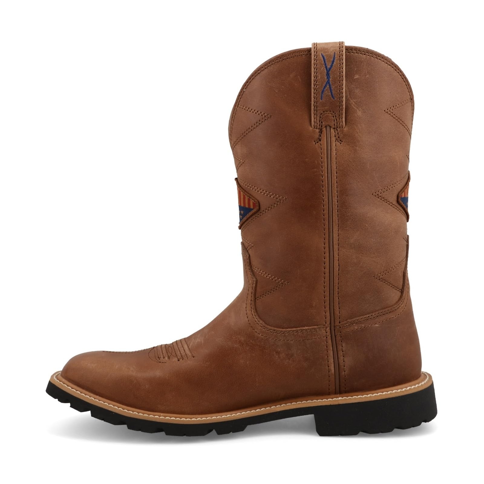 Twisted X Men’s 11″ Tech X Boot Wide Square Toe CellStretch Tech X, Ginger, 10 D