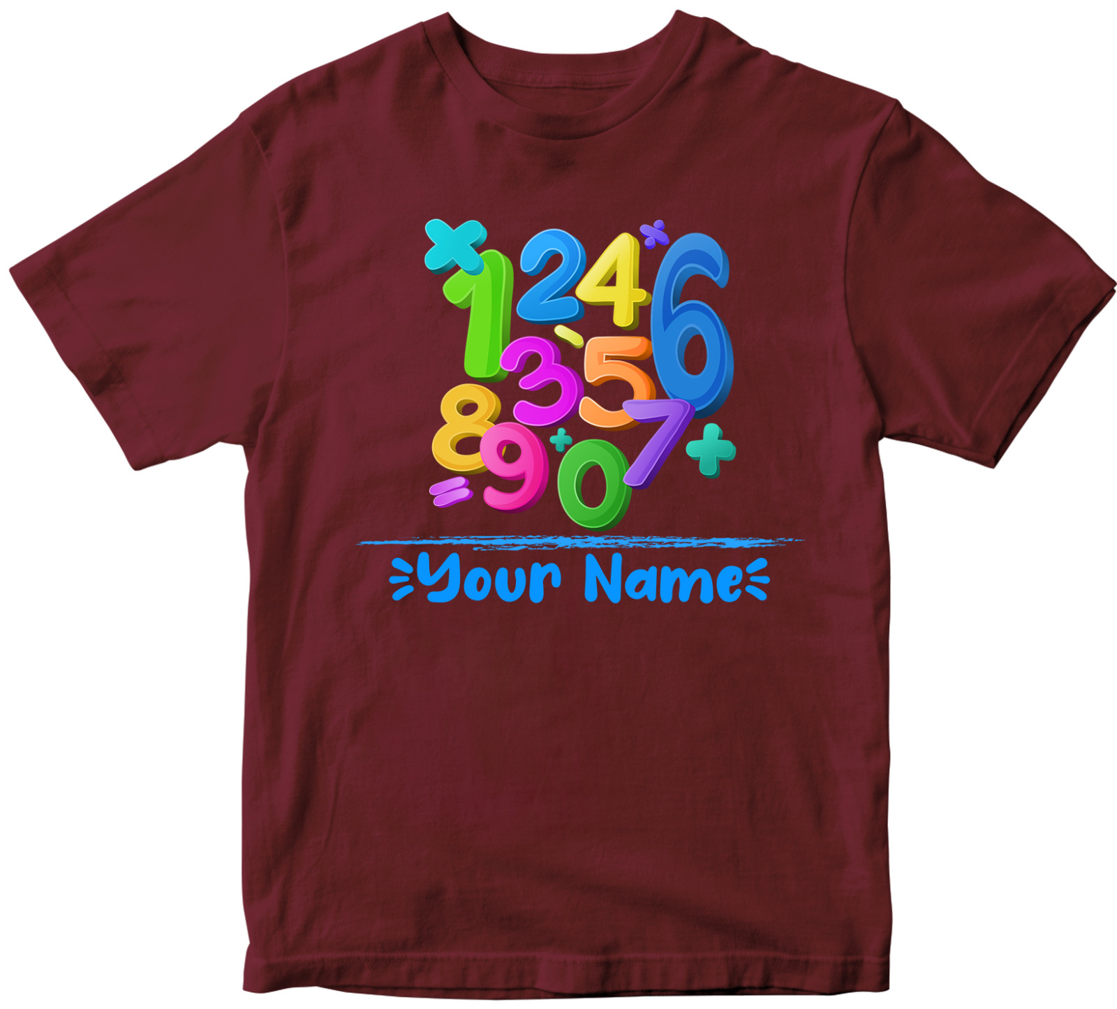 Personalised Custom Your Name T-shirt Numbers Day School Teachers Students Gifts
