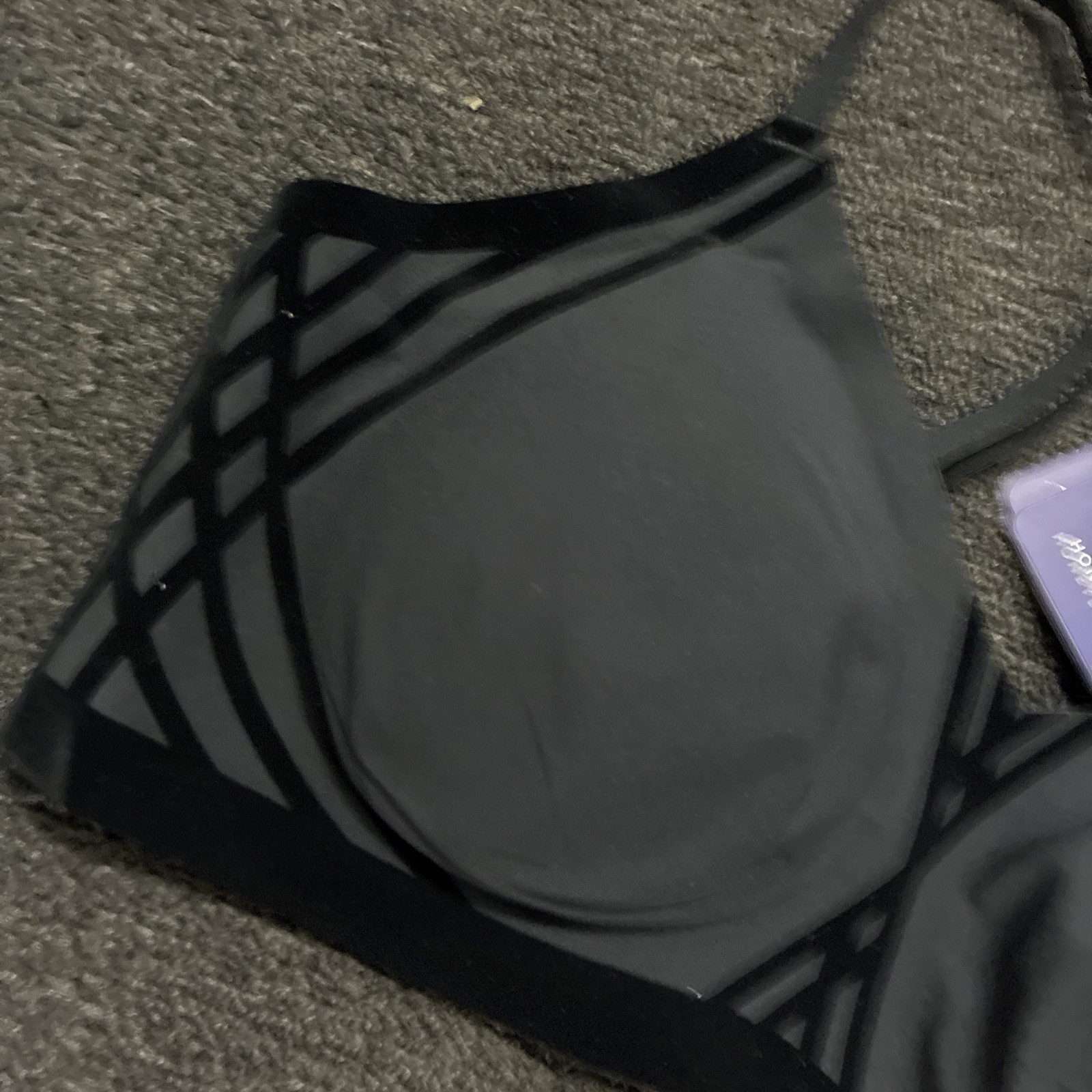 Honeylove Silhouette Wireless bra black adjustable SZ Medium New NWT