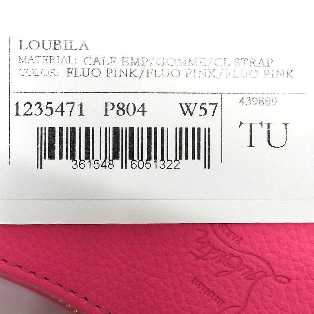 Christian Louboutin Loubilia 1235471 Chain Bag Pink US 7.9in Leather New Japan
