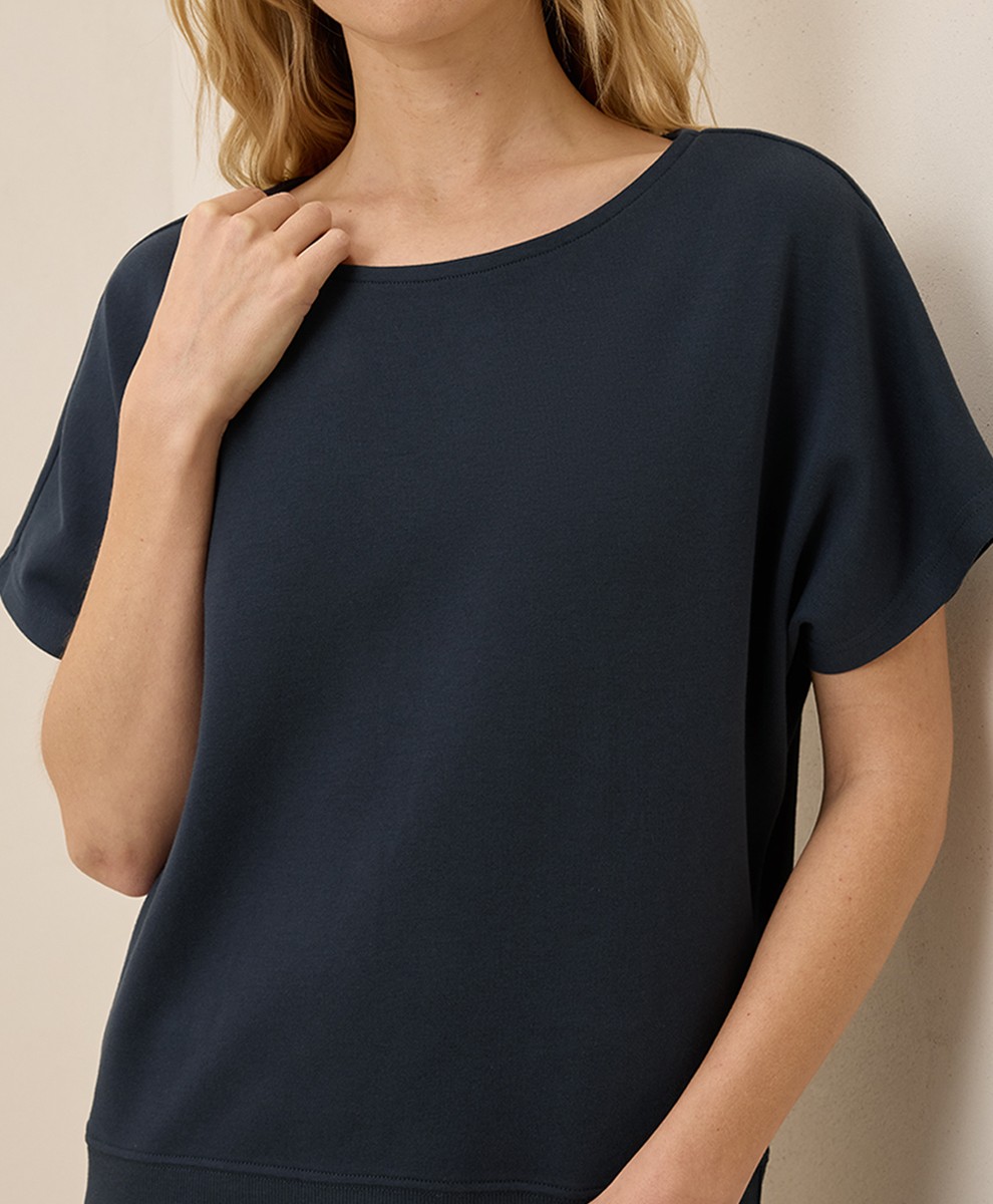 Pact Women’s Airplane Dolman Top 2X-Large Midnight Blue Comfortable Sleeve Shirt