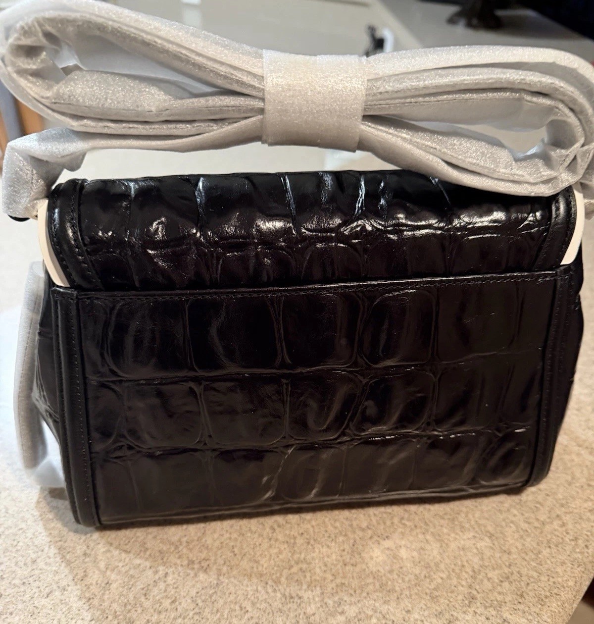 Brahmin Black Castle View Collection Jenah Crossbody $345 NWT