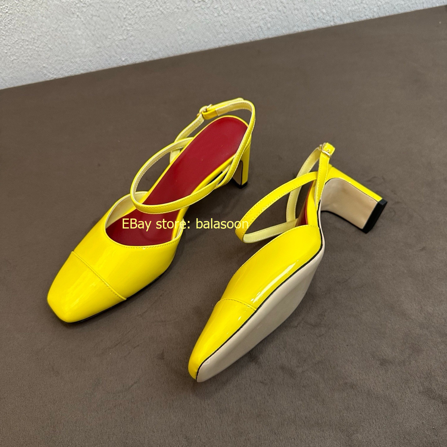 Summer 2026 Square Head Dopamine Mary Jane High-Heeled Sandals Thick-Heeled