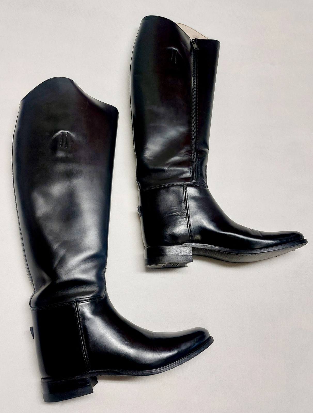 Women’s The Effingham Equestrian Riding Boots Style 100L Black Sz 8.5 Wide Calf