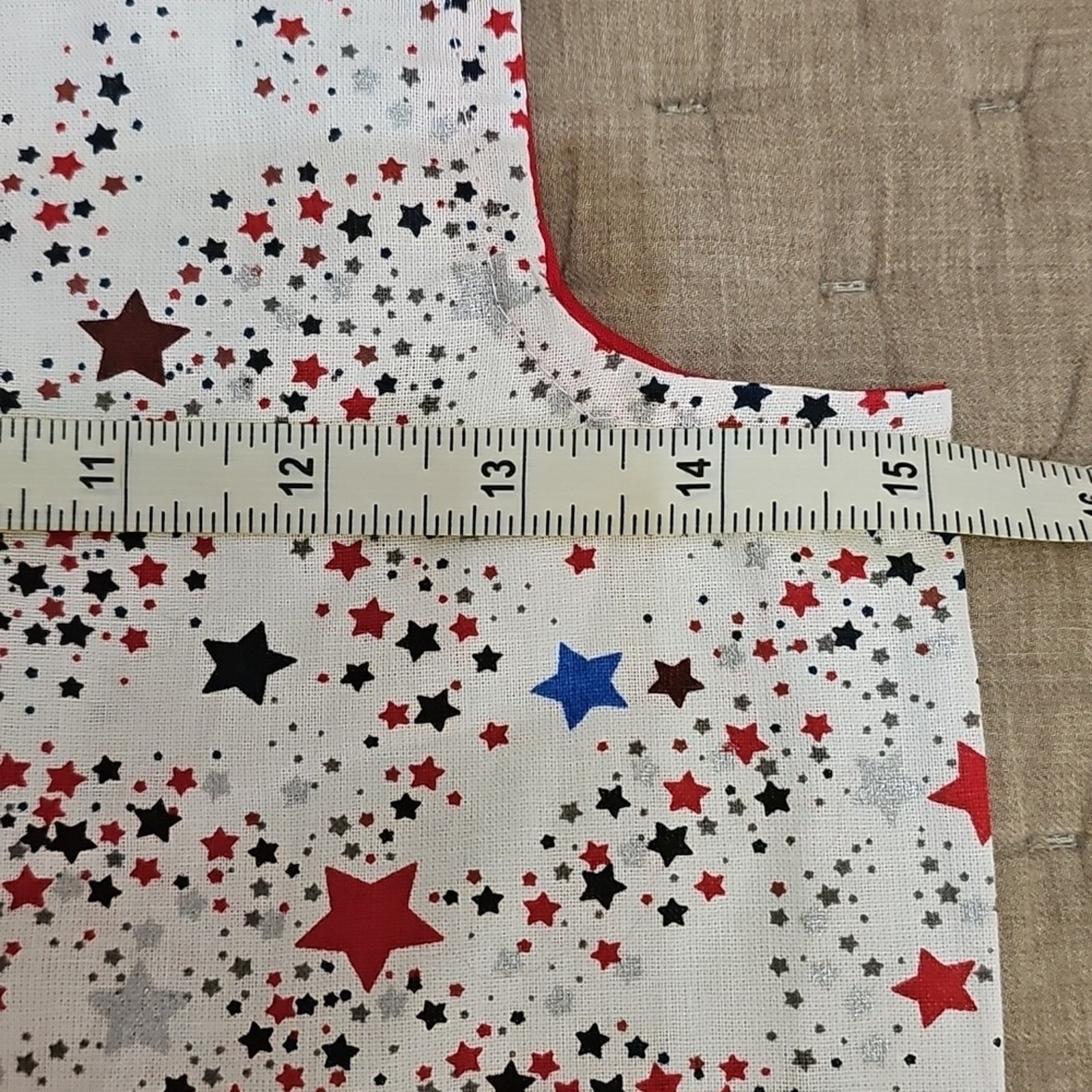 Homemade Sewn Minimalist Americana 4th of July Dress Toddlers Girls 2T