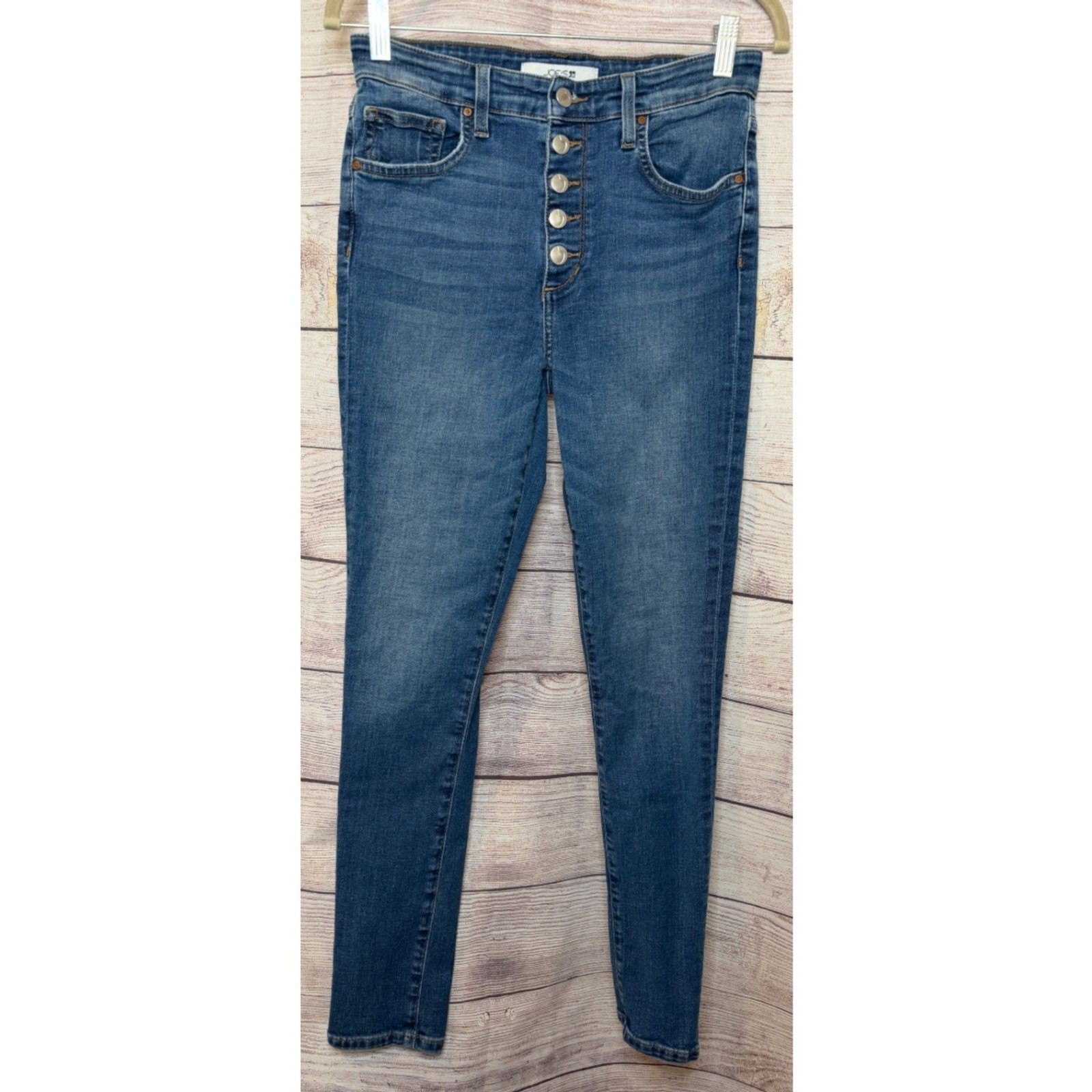 Joe’s Jeans Athens High Rise Skinny Ankle Button Fly Jeans Women Size 27