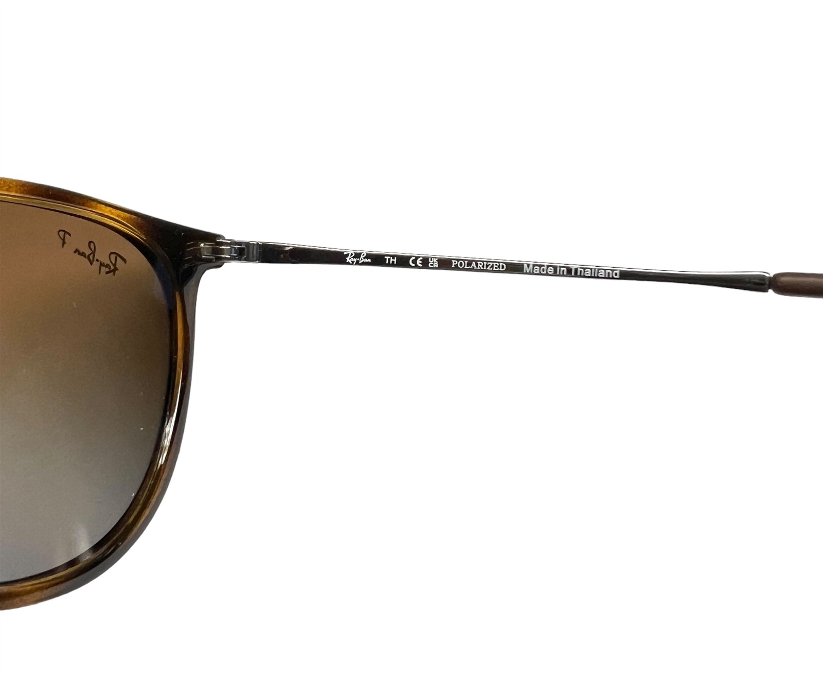 Ray-Ban Erika Sunglasses Polished Brown Tortoise Polarized RB 4171 710/T5 w/case