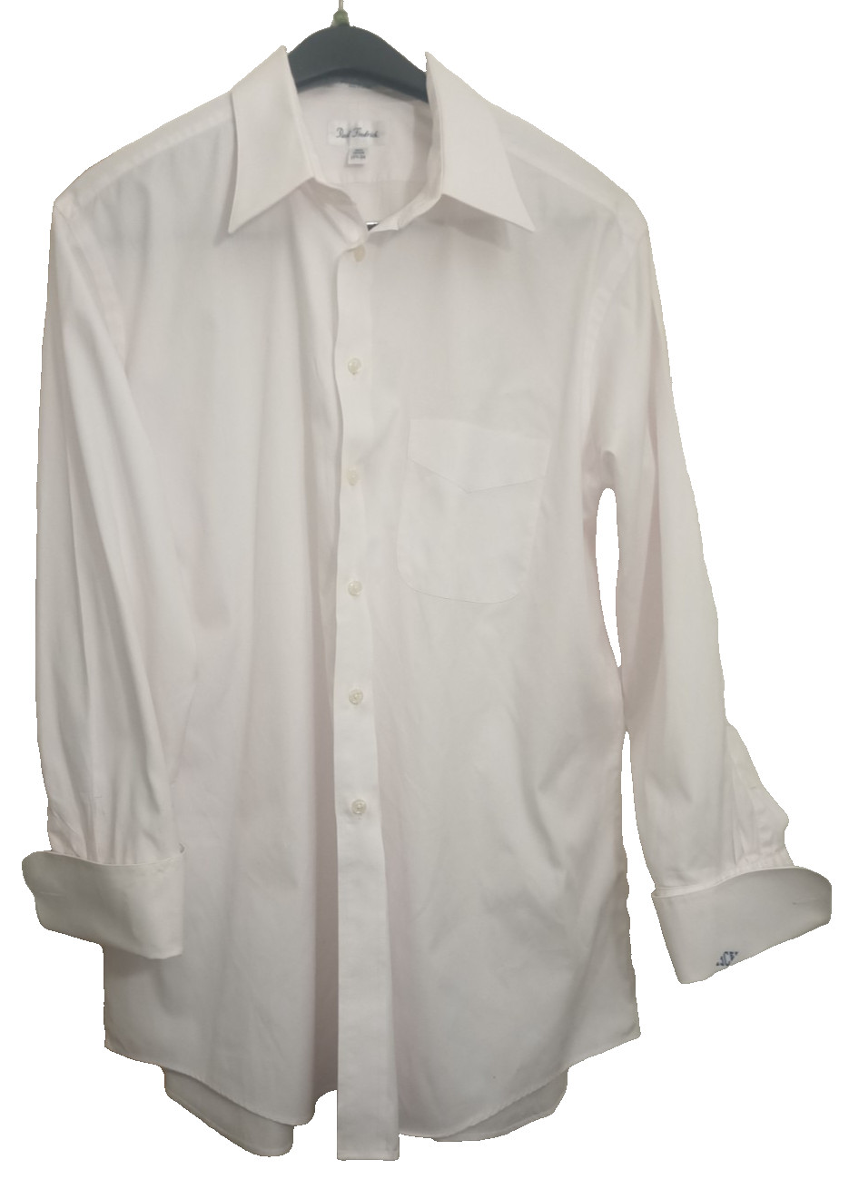 Paul Fredrick Light Pink Dress Shirt Men’s: 17.5 34 Pinpoint Oxford French Cuff