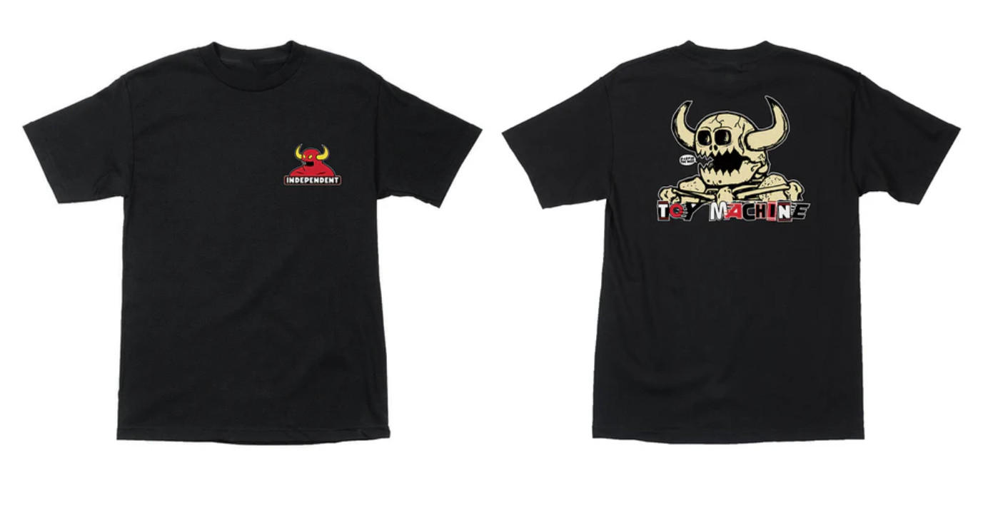 Independent Toy Mash Up Black Streetwear Graphic Tee Mens Skate Reprint S-5XL