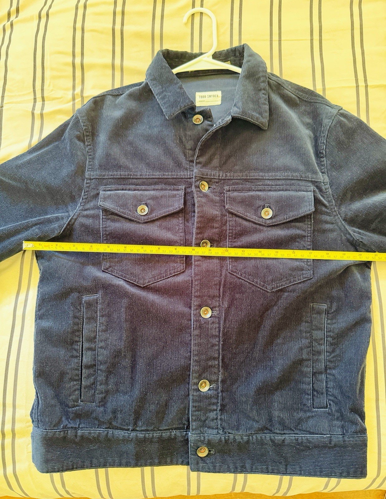 Todd Snyder Dylan Corduroy Trucker Jacket – Navy – Men’s Small