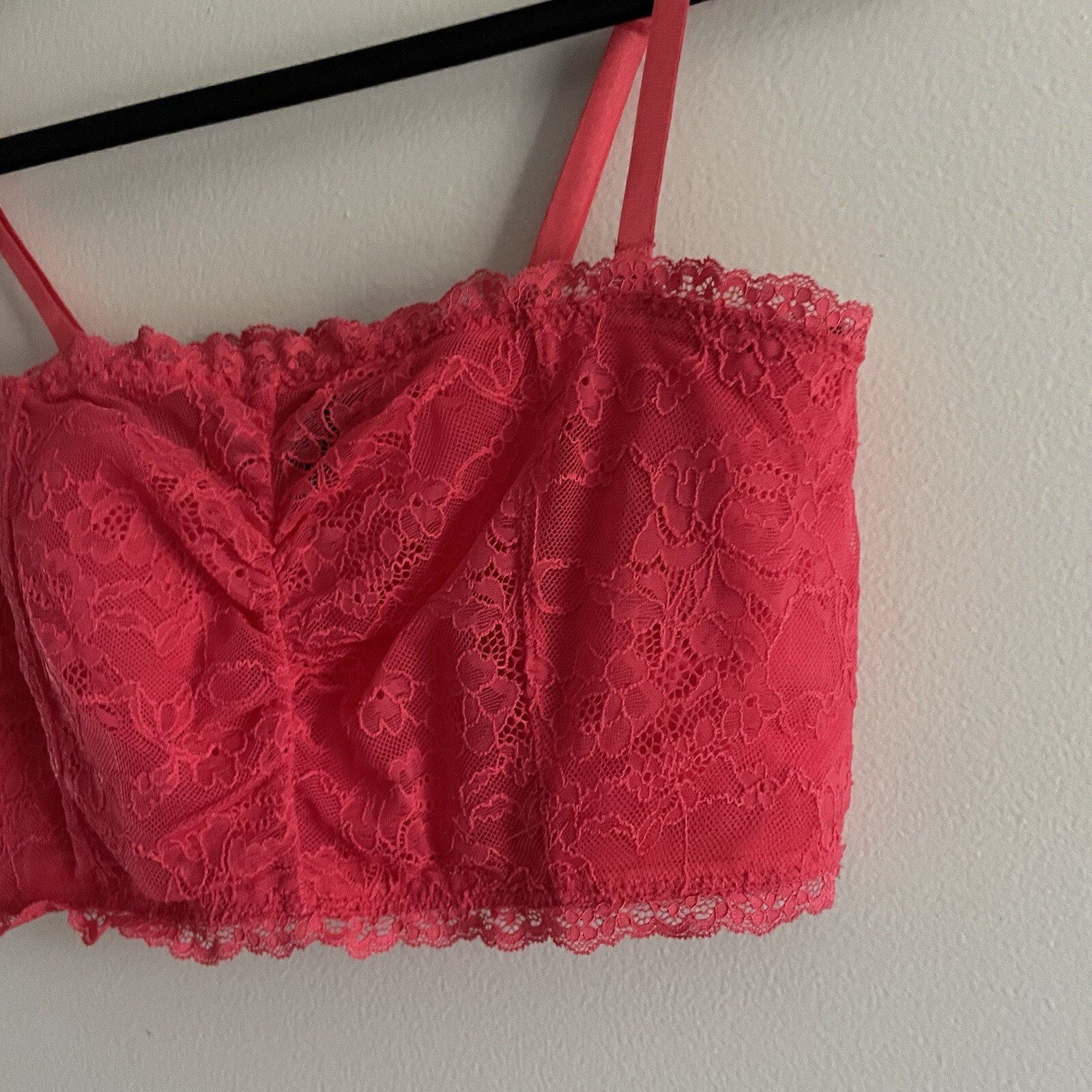 Torrid Curve 1X Tea Berry Removable Multiway Straps Lightly Lined Lace Bandeau