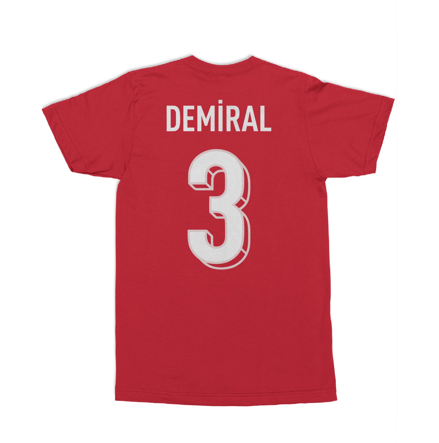 Turkiye 2026 Demiral 3 Tribute Two-Sided Unisex T-Shirt