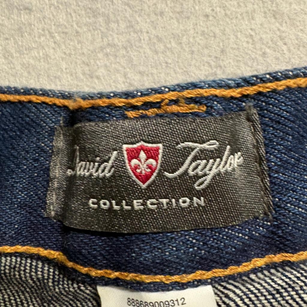 David Taylor Collection Mens Jeans 40×32 Dark Wash Blue Denim Straight Leg