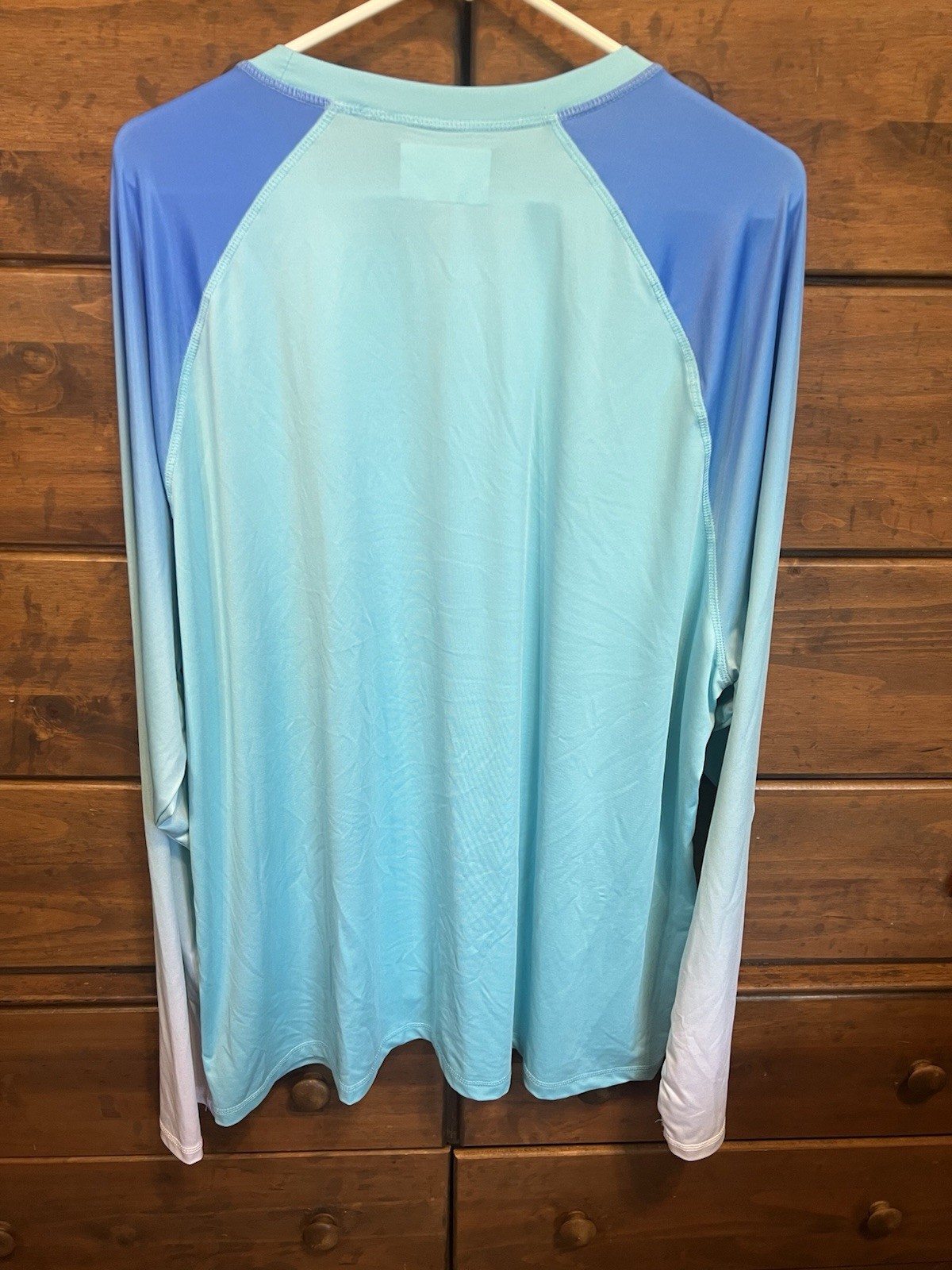 Ocean + Coast Quick Dry Tee Men’s XXL Colorblock Raglan Blue