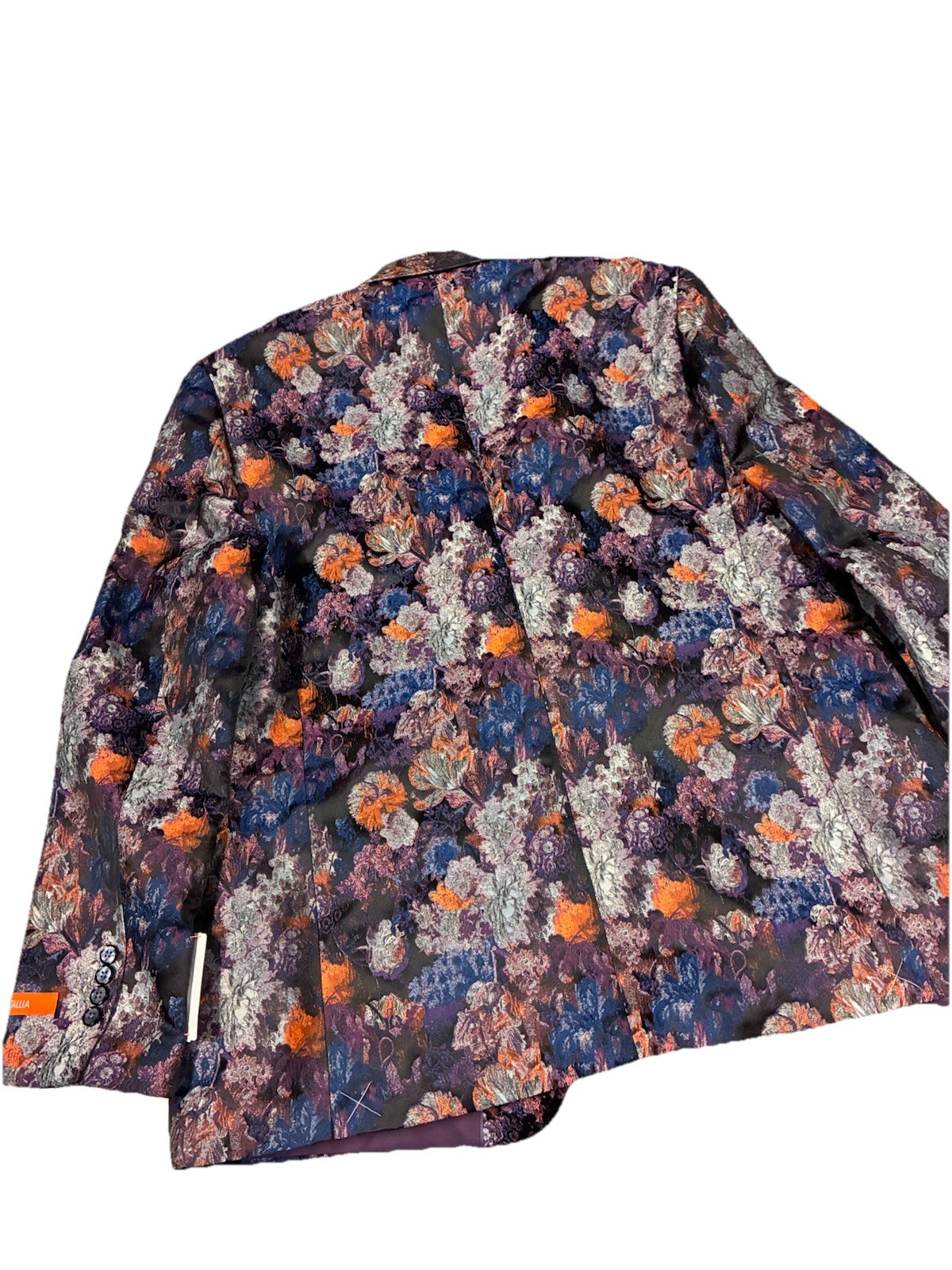 TALLIA x Lansky Bros Shawl Lapel Blazer 52XLMen Multicolor Floral Print 1-Button