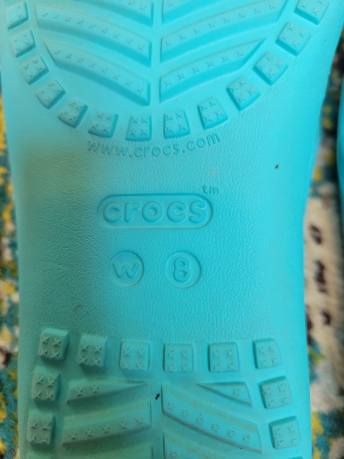 Crocs Kadee II flip-flops Turquoise Lightweight Comfort Flip Flops, Size 8