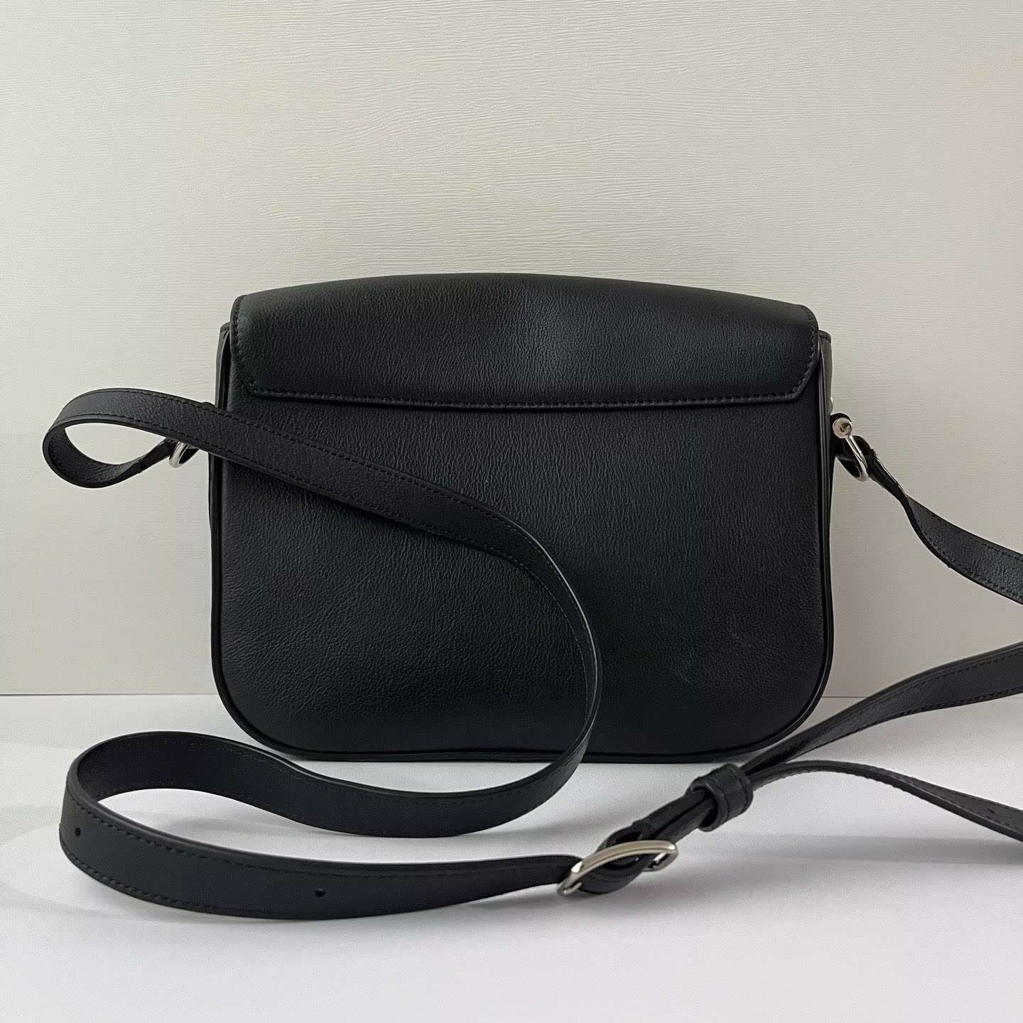 Mulberry Black Red Plaid Canvas Shoulder Bag with Silver Hardware & Push Lock