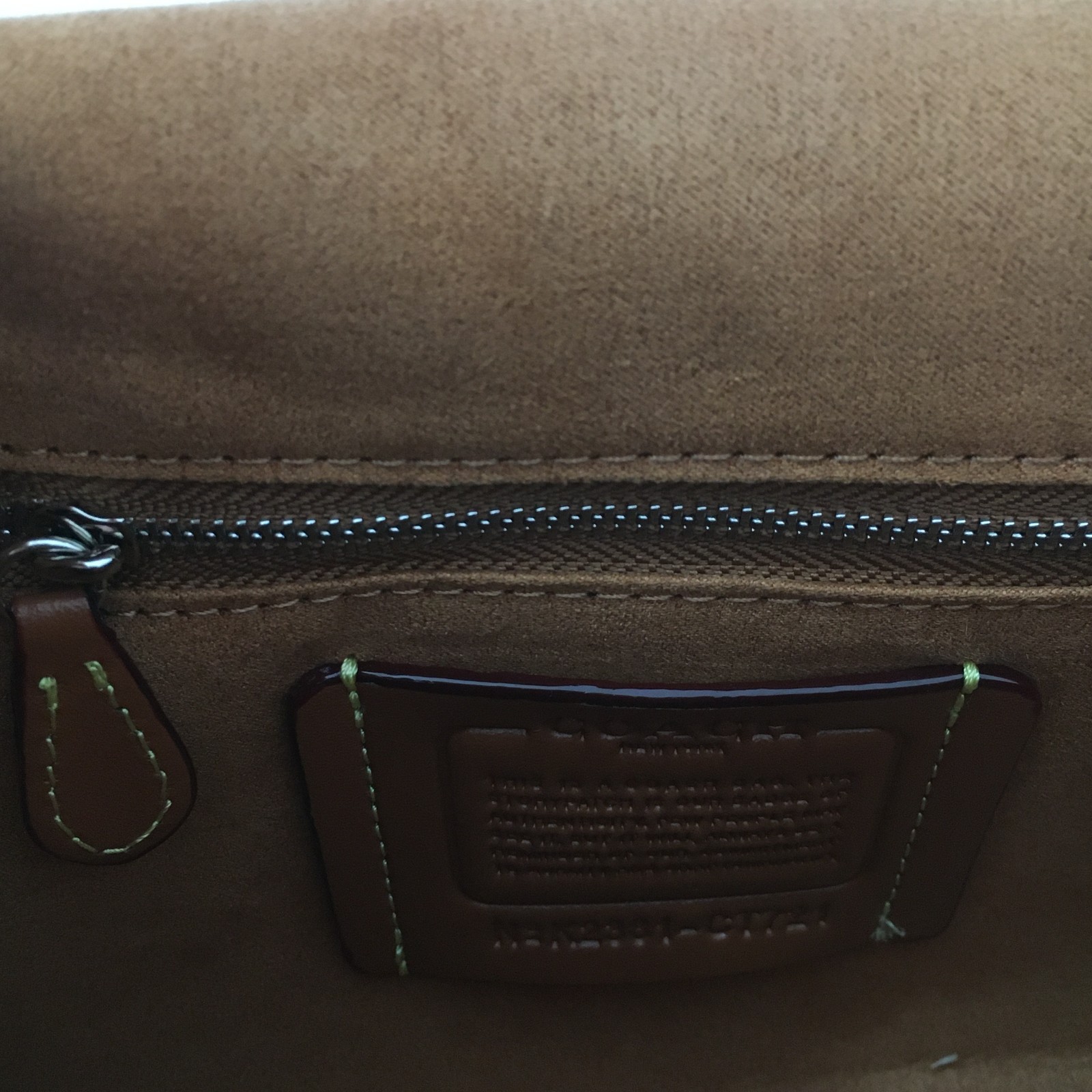 Coach Western Tabby CT721 H 6.5 in × W 4.25 in × D 10.25 in Black