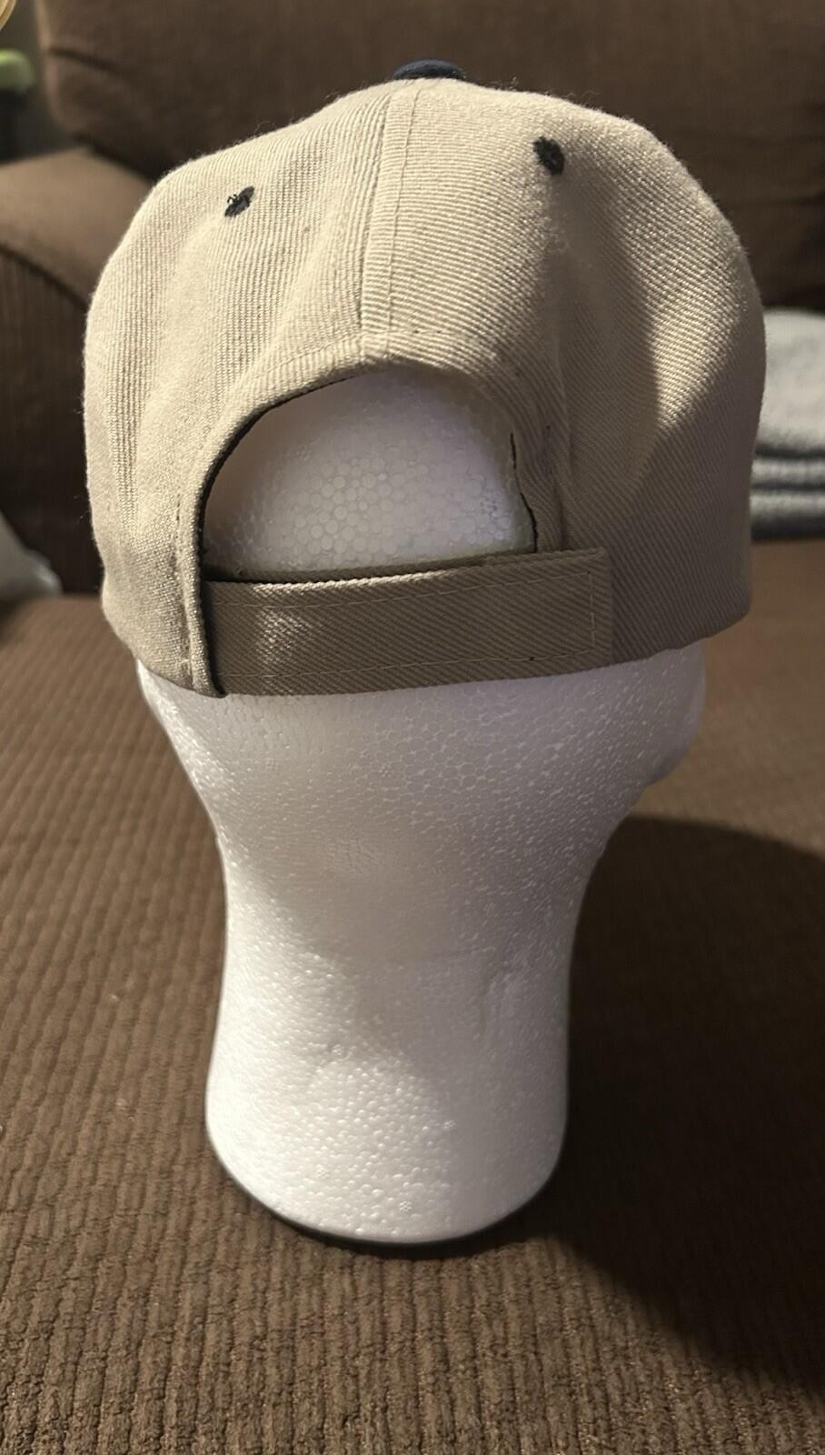 “KAVET” Crest Two-Tone Adjustable Hat Acrylic Wool Blend Made In Korea