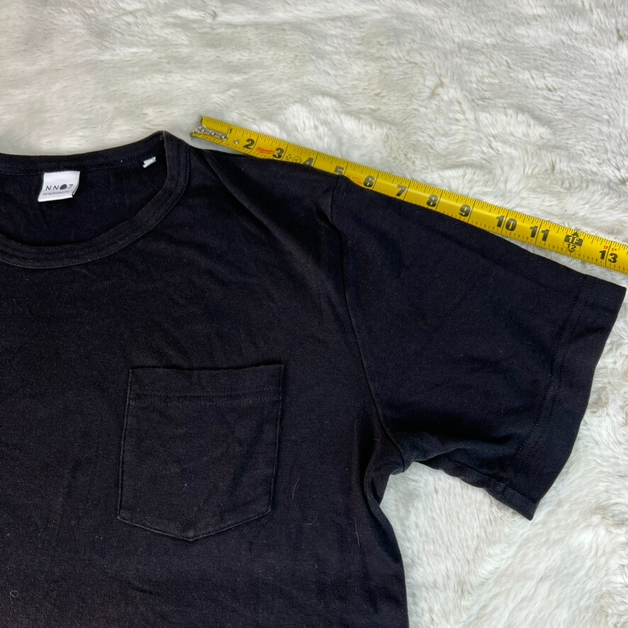 NN07 Mens M Black Short Sleeve Pocket T-Shirt