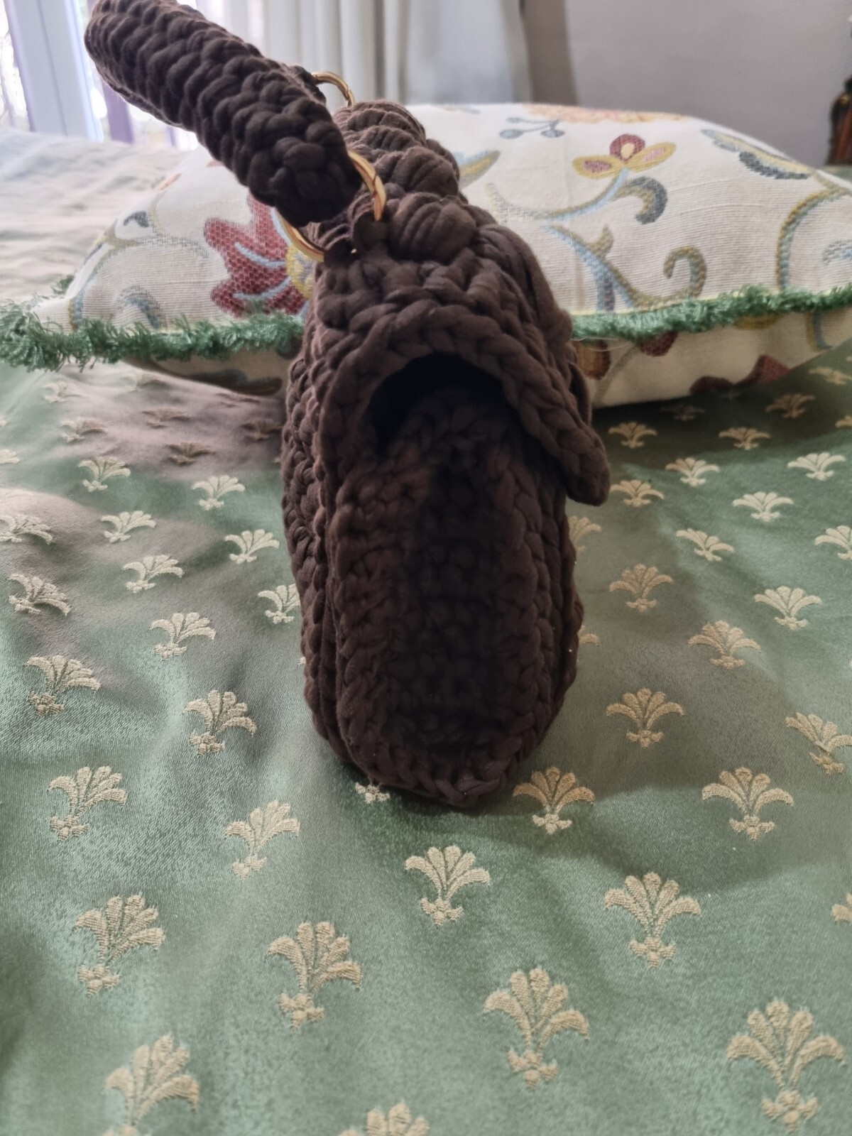handmade crochet bag crochet bag brown – brown, elegant