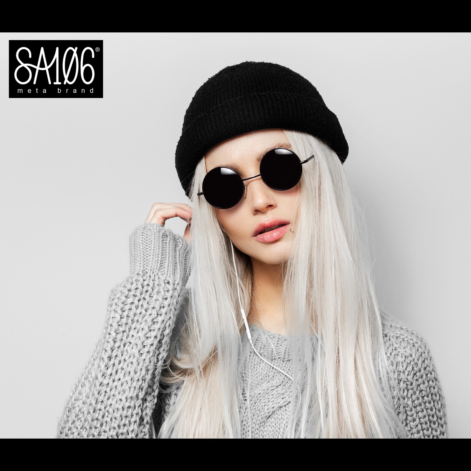Reflective Color Mirrored Hippie Groove Round Circle Lens Retro Sunglasses