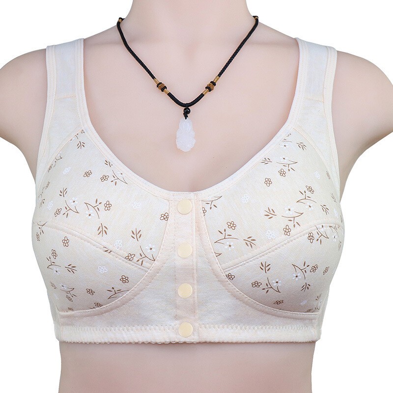Push Up Full Cotton Bralette Wireless Bras Women Underwear Front Closure Bra