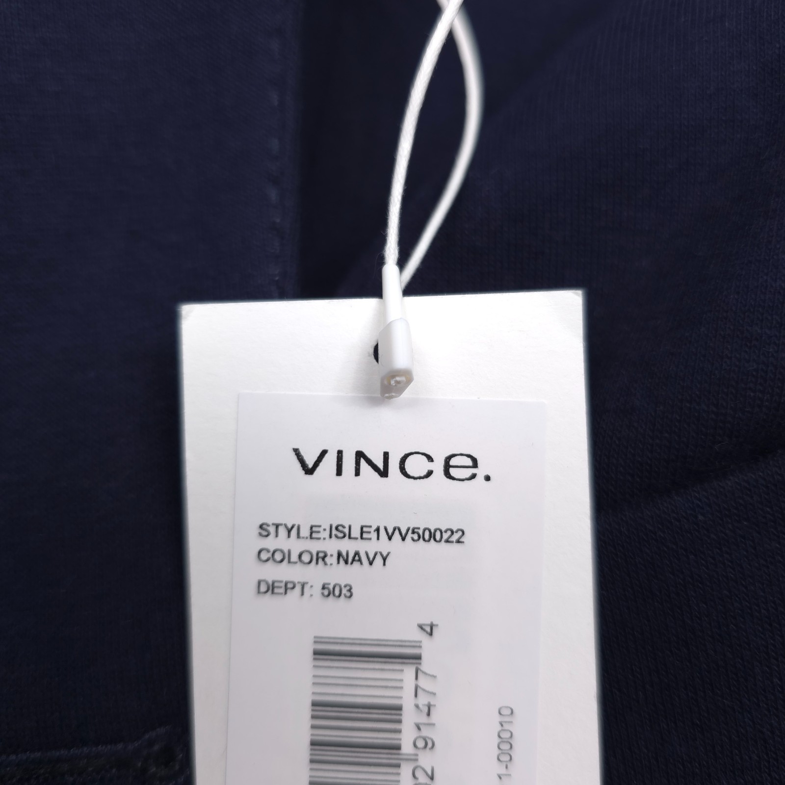 Vince Isle Double Face Blue Jersey Sport Coat Mens 38R Slim Fit Removable Hood