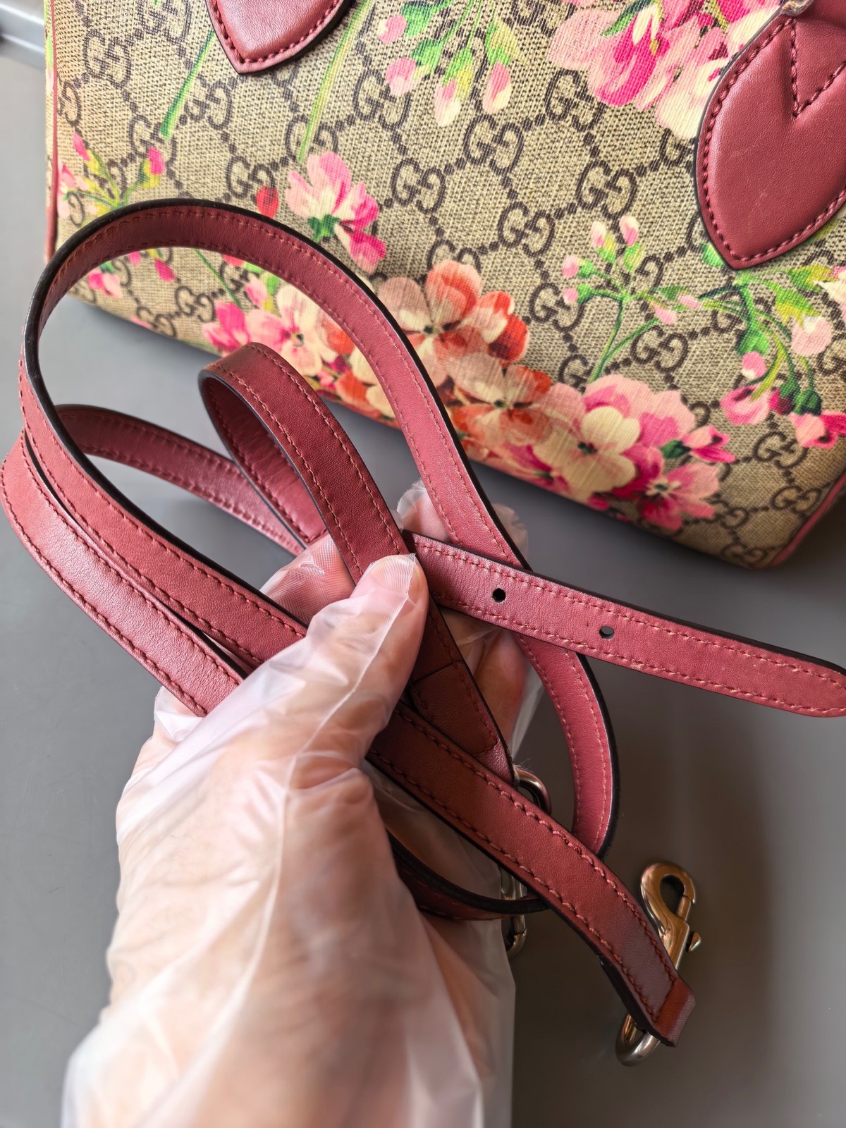 Gucci Pre-Owned Authentic GG Blooms Luxury Handbag 409529 26*17*13cm