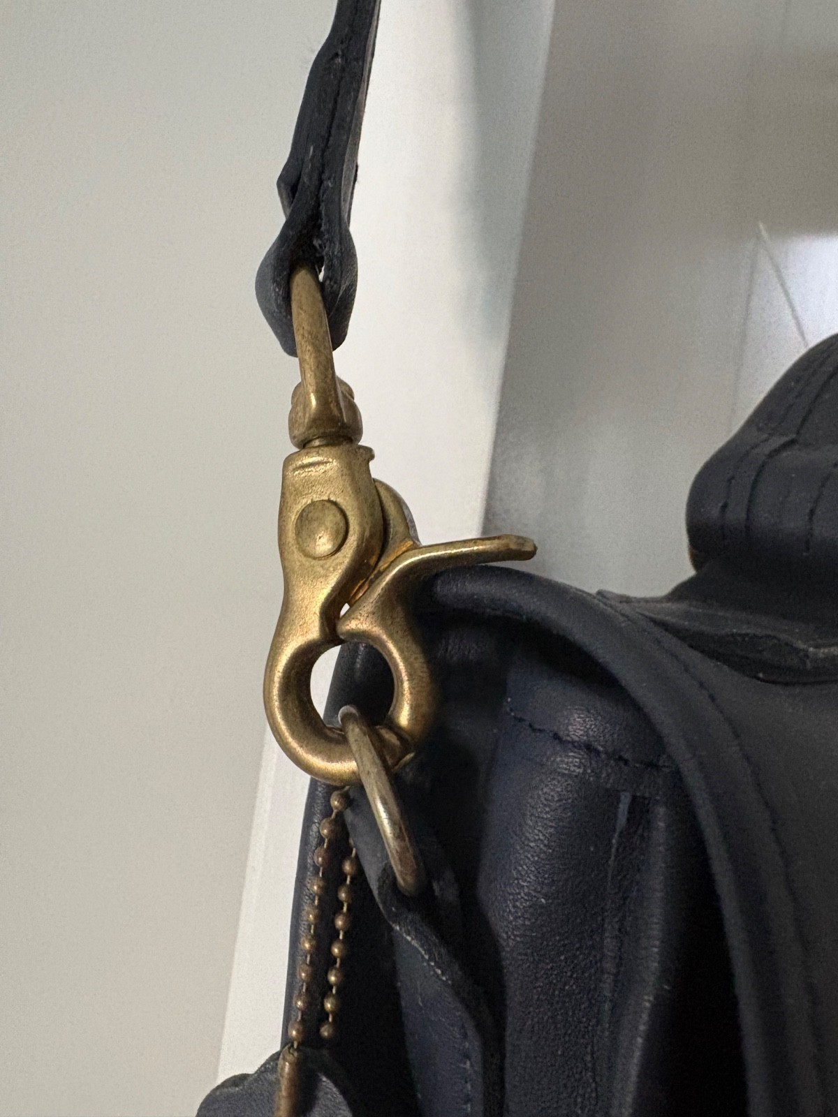 RARE vintage coach station bag blue 5130