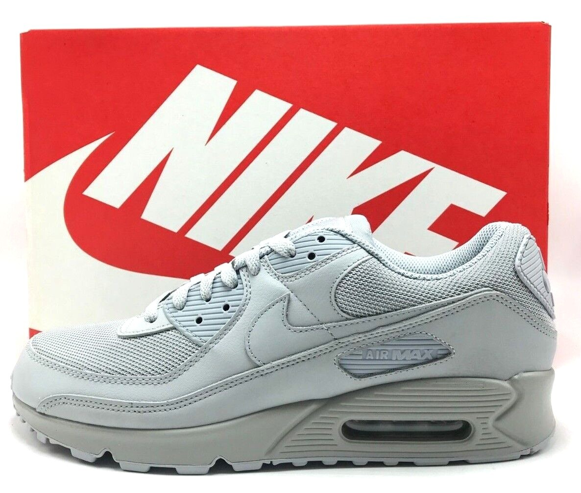 *NEW* MEN Nike Air Max 90 Recraft Triple Wolf Grey (CN8490 001), Sz 8.0 – 13.0