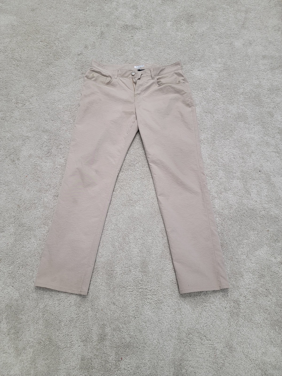 Peter Millar Men’s 34×30 Navy Performance Pants Straight Leg 5 Pocket Flat Front
