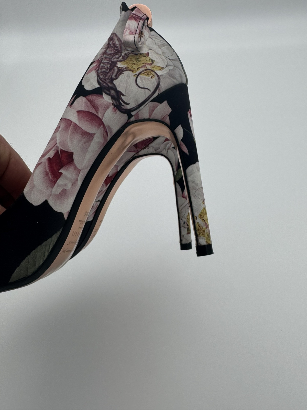 Ted Baker LIVLIAP Printed Slim Bow Court BLACK IGUAZU Women’s Shoes Size US 6