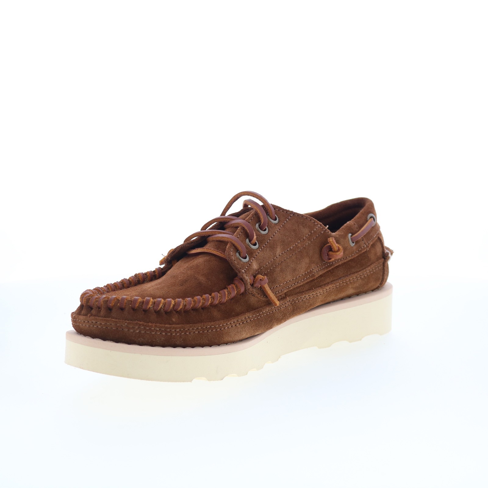 Sebago Keuka 70015R0-A7D Mens Brown Suede Loafers & Slip Ons Boat Shoes