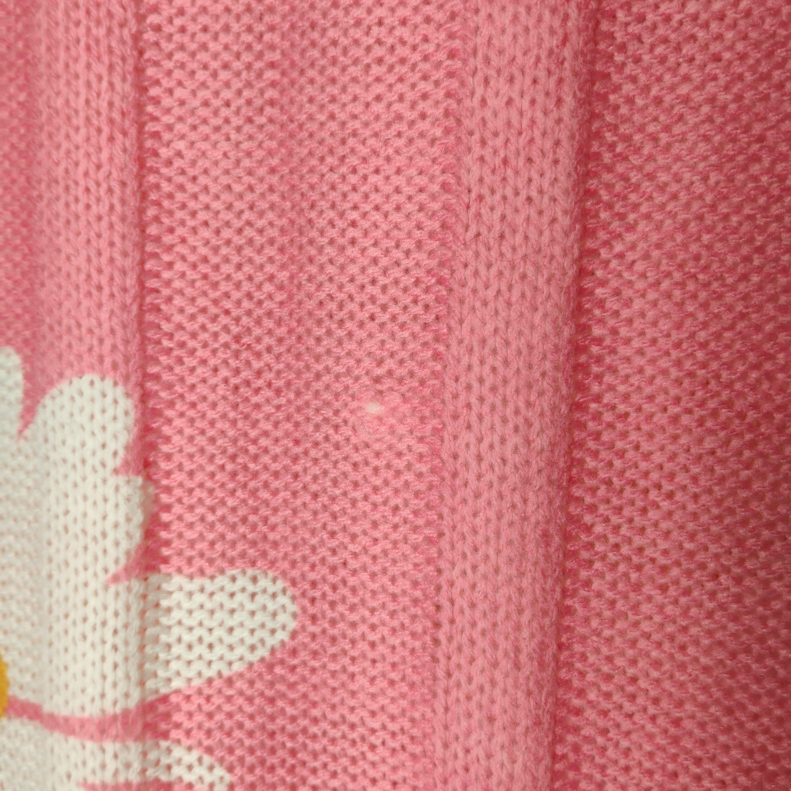 Davi and Dani Daisy Mae 2XL Floral Sweater Pink White Yellow Flowers Daisies
