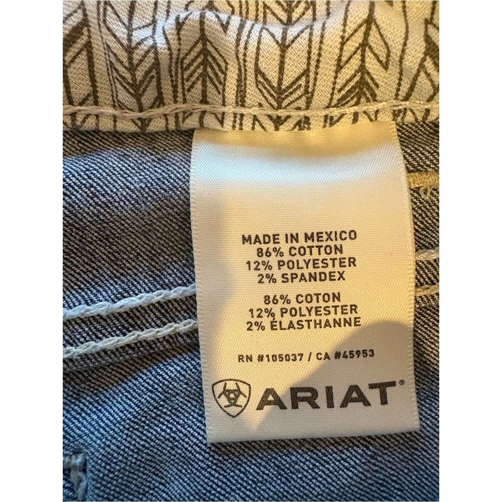 Women’s Ariat R.E.A.L Blue Bootcut Jeans Size 29L