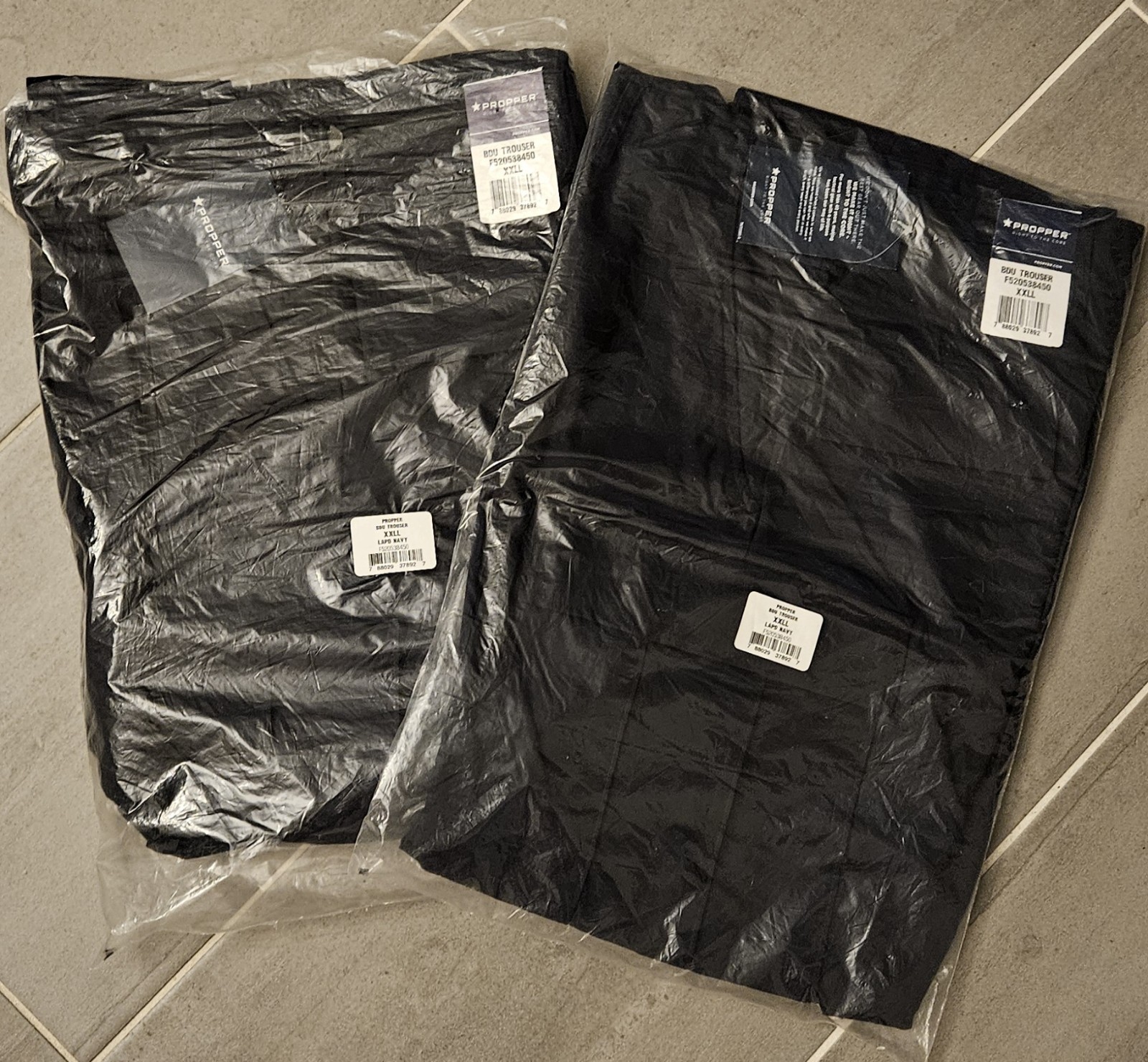 2 Propper BDU Trousers Zip Fly Polyester/Cotton LAPD Navy Size 46×34 F520538450