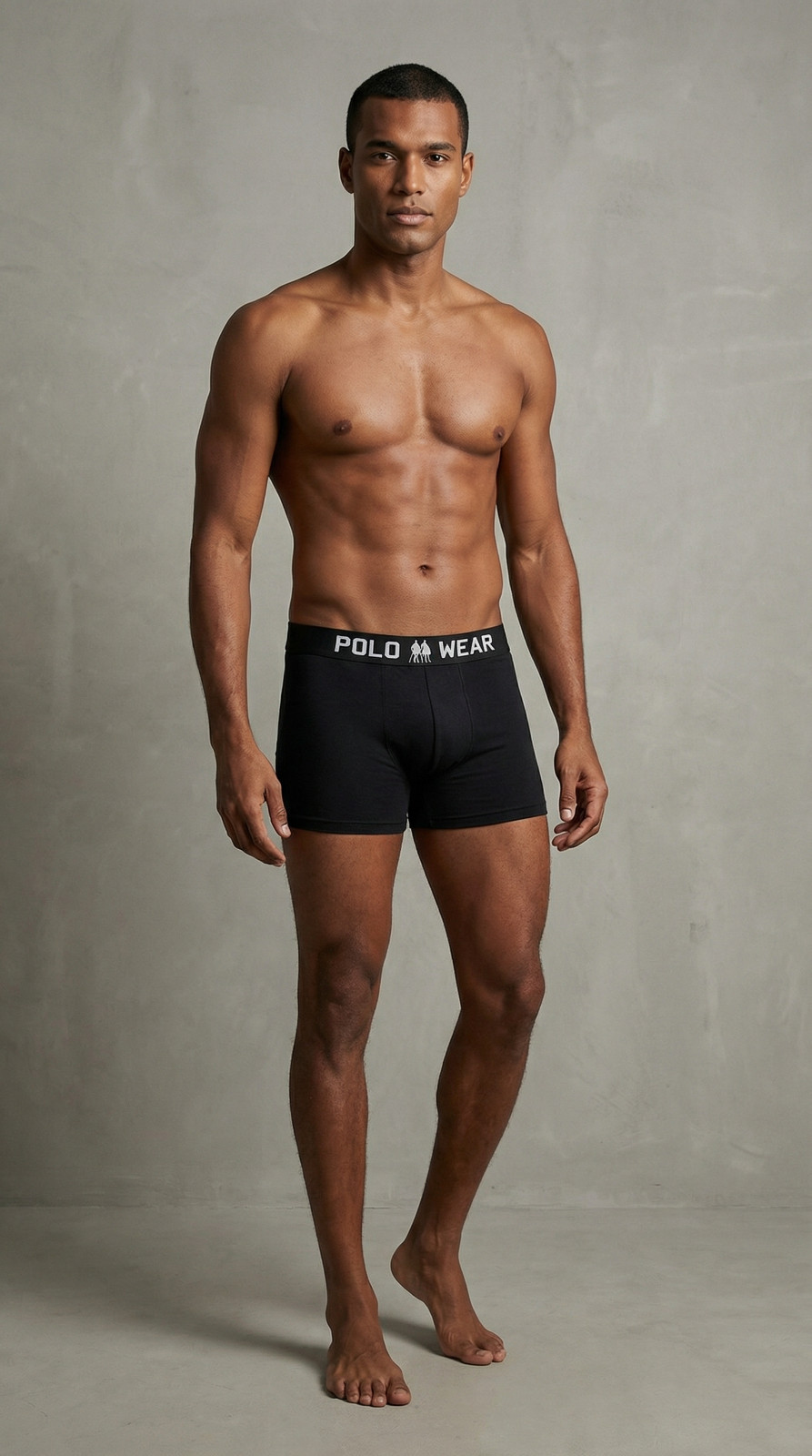 Polo Wear Men’s Seamless Boxer Briefs, 3-Pack, Comfortable Elastic Waistband