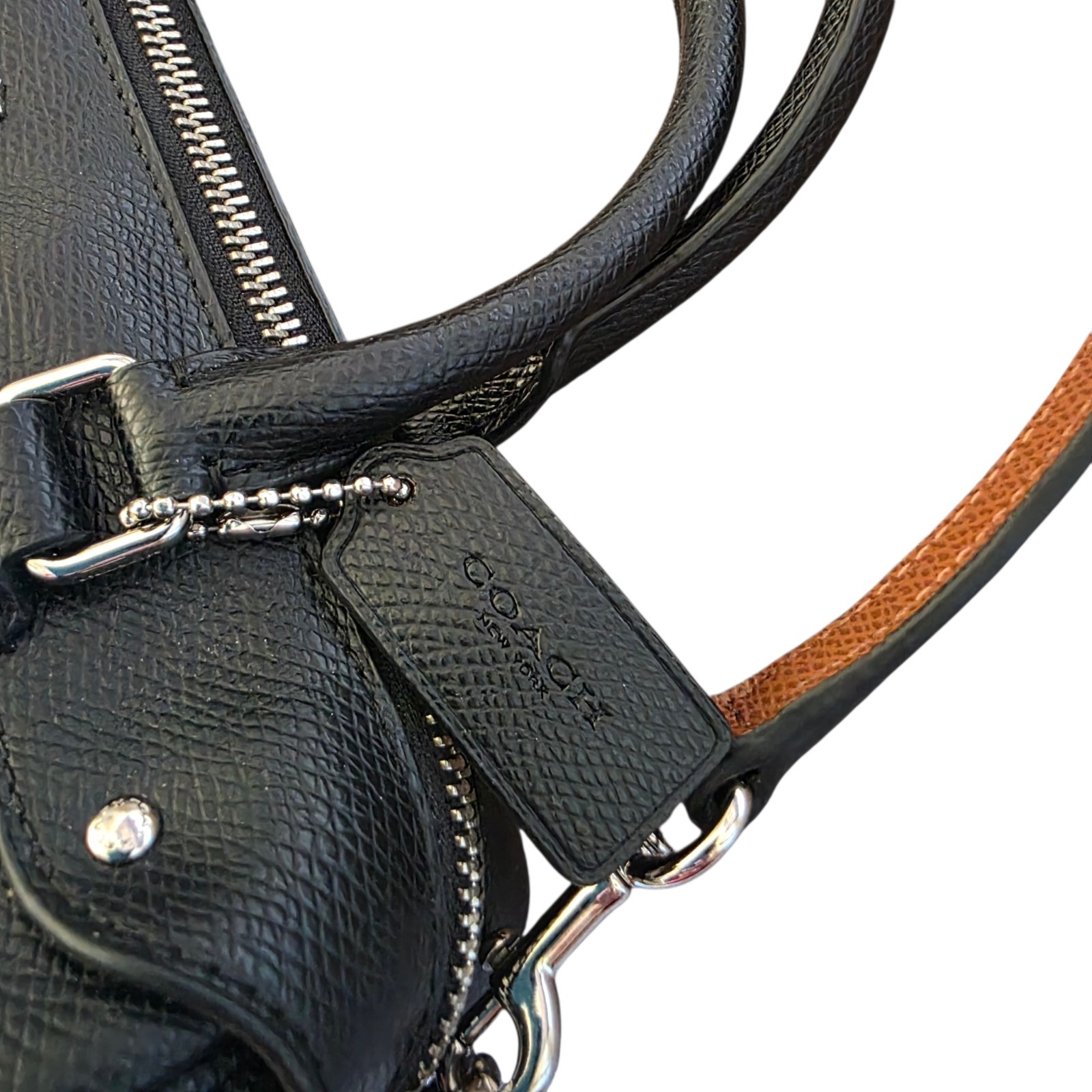 Coach x Peanuts Snoopy Mini Bennett Satchel Black Leather Crossbody Bag NWOT