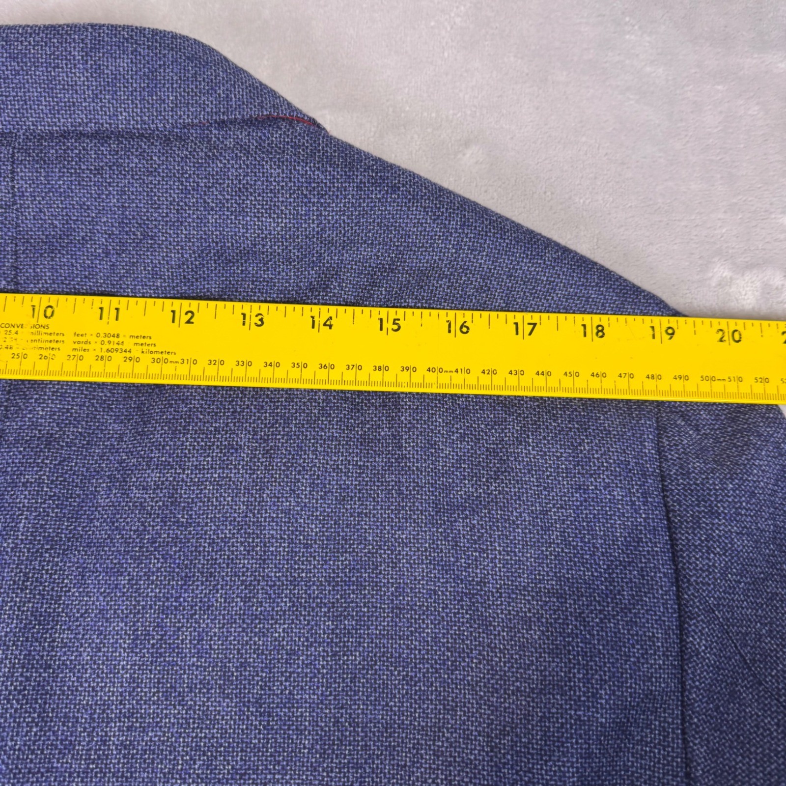 Suitsupply Sienna Blue Wool Silk Linen Blazer Vitale Barberis Canonico 48R 58 EU