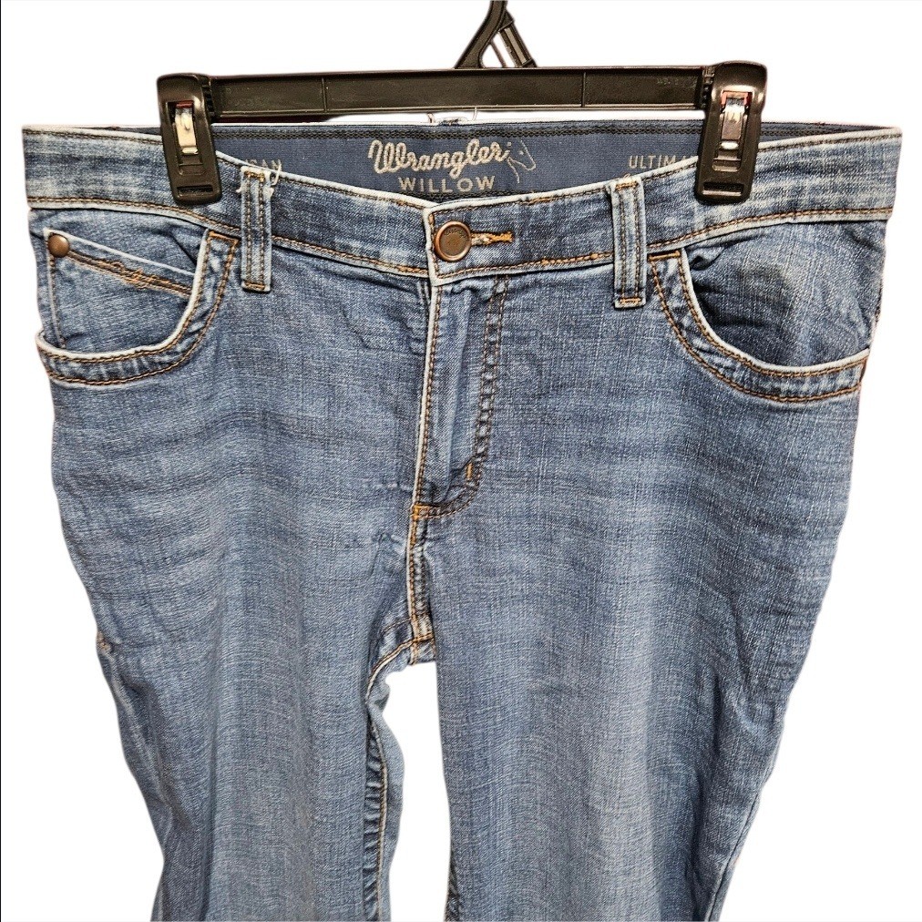 Wrangler Willow Ultimate Riding Jeans Womens Straight Leg 32×36 Actual 32×35