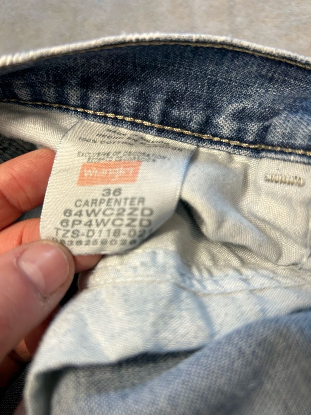 Vintage Wrangler Authentics Men’s Denim Carpenter Shorts Size 36