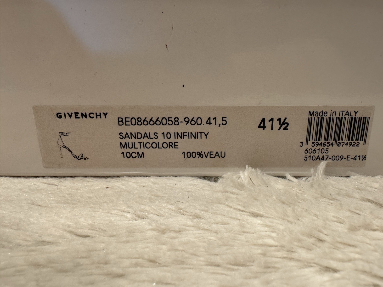 Givenchy Leopard Print Heel Sandal Retail: $750 41.5 (US 10.5) EUC W/ Box