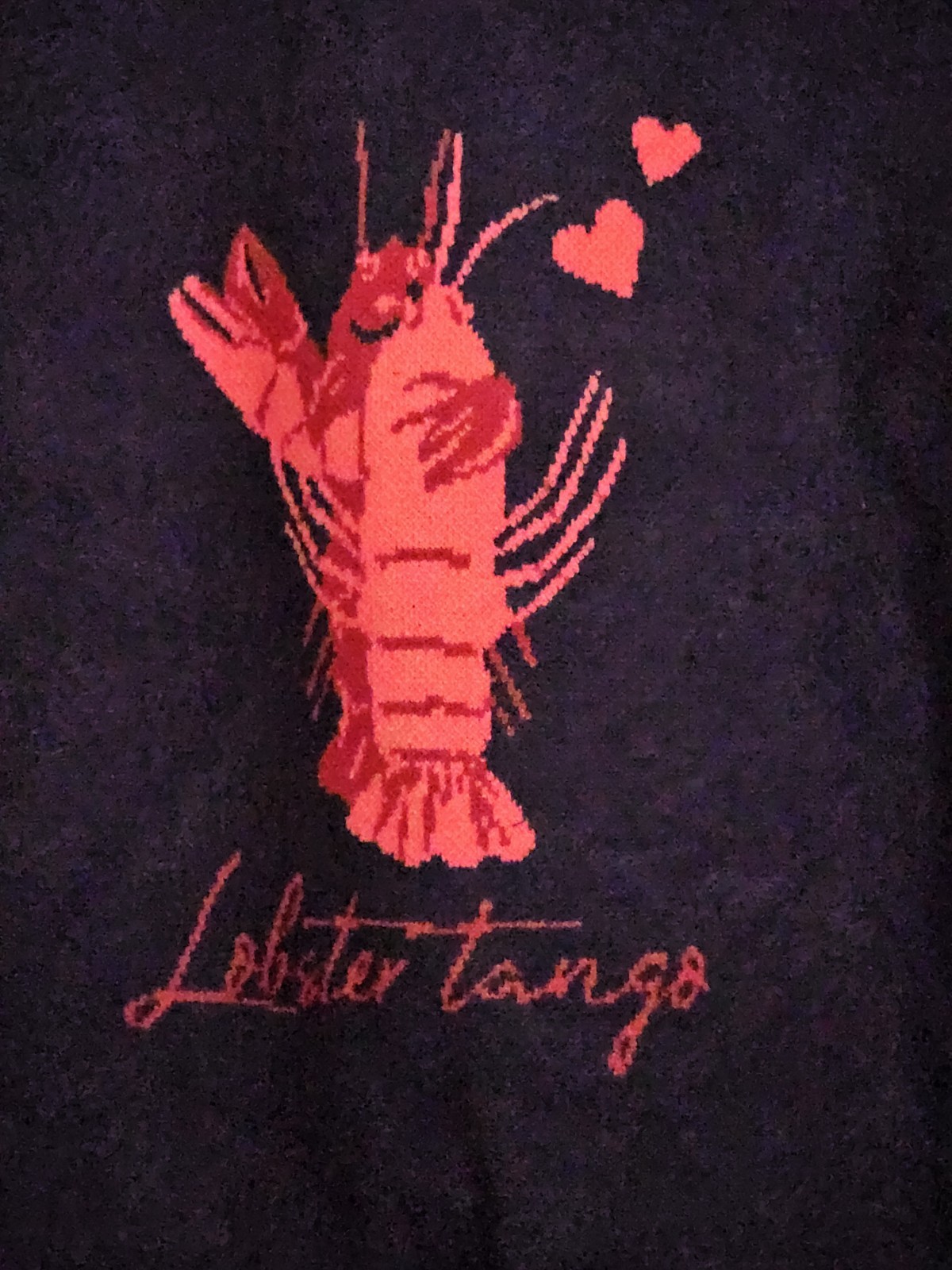 Banned Apparel Navy Joy Lobster Tango Jumper. Size M/12. Retro, 1950s. BNWT