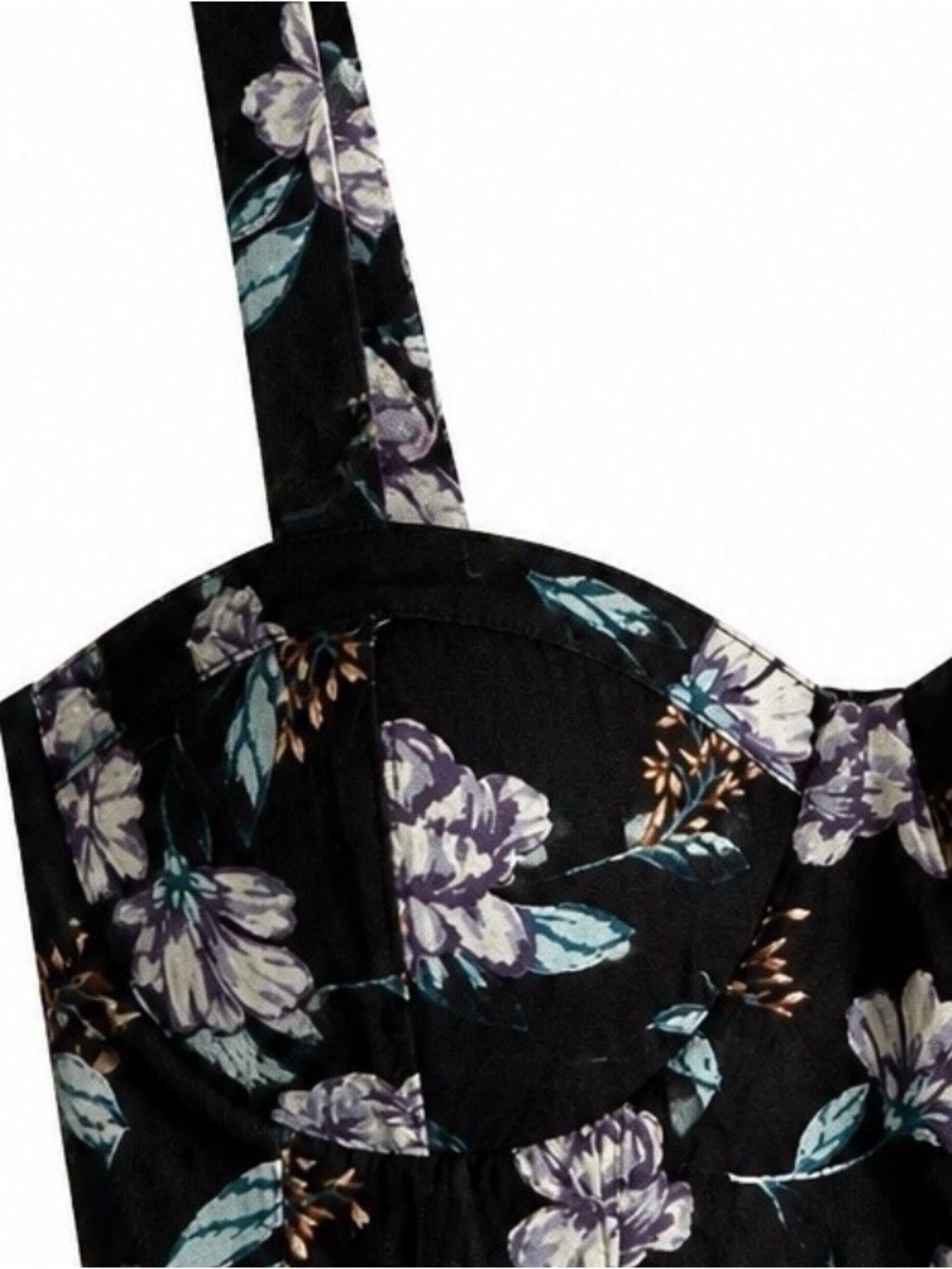 Floral Sweetheart Crop Top