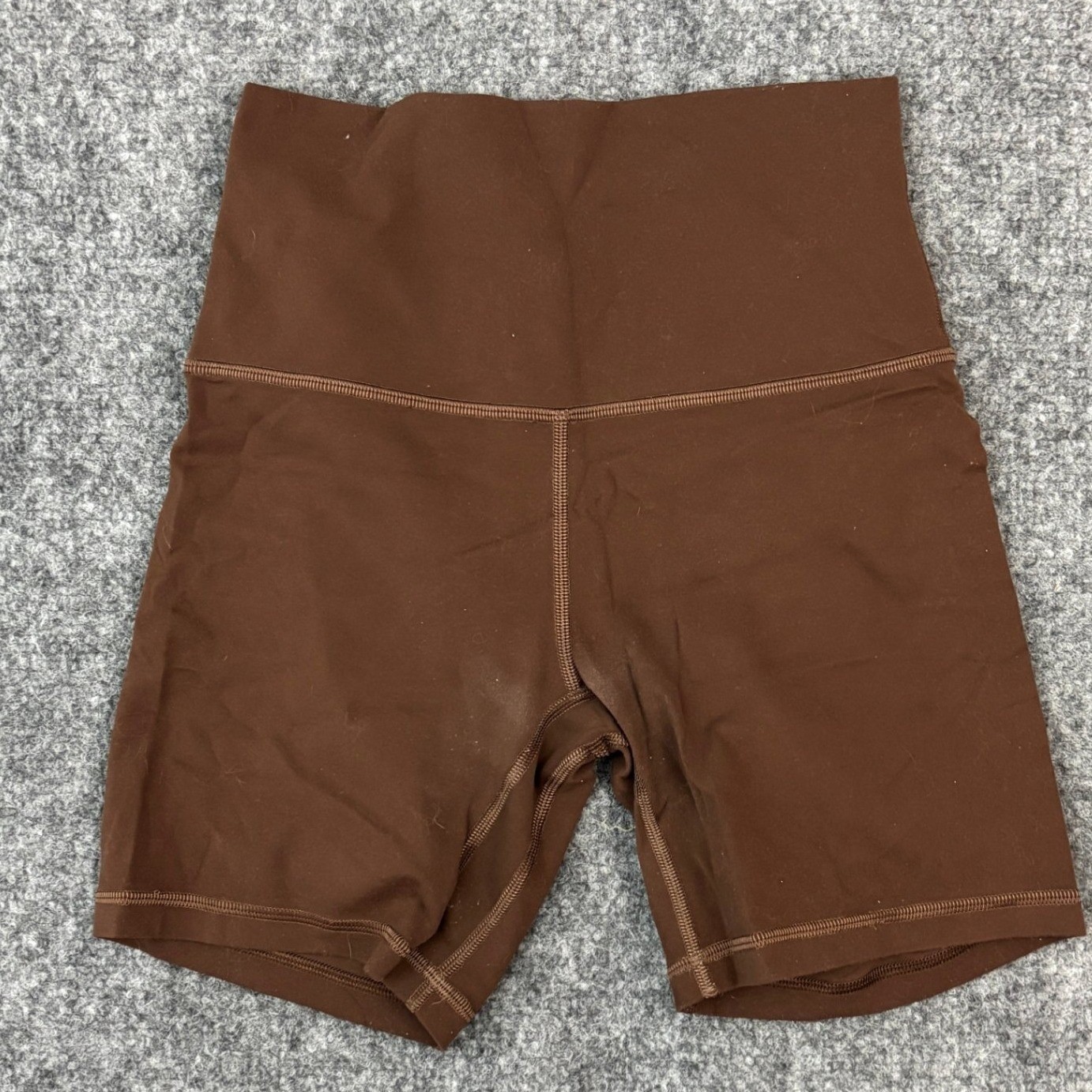 Lululemon Align High Rise Shorts Brown Womens Size 4 Yoga Biker Short